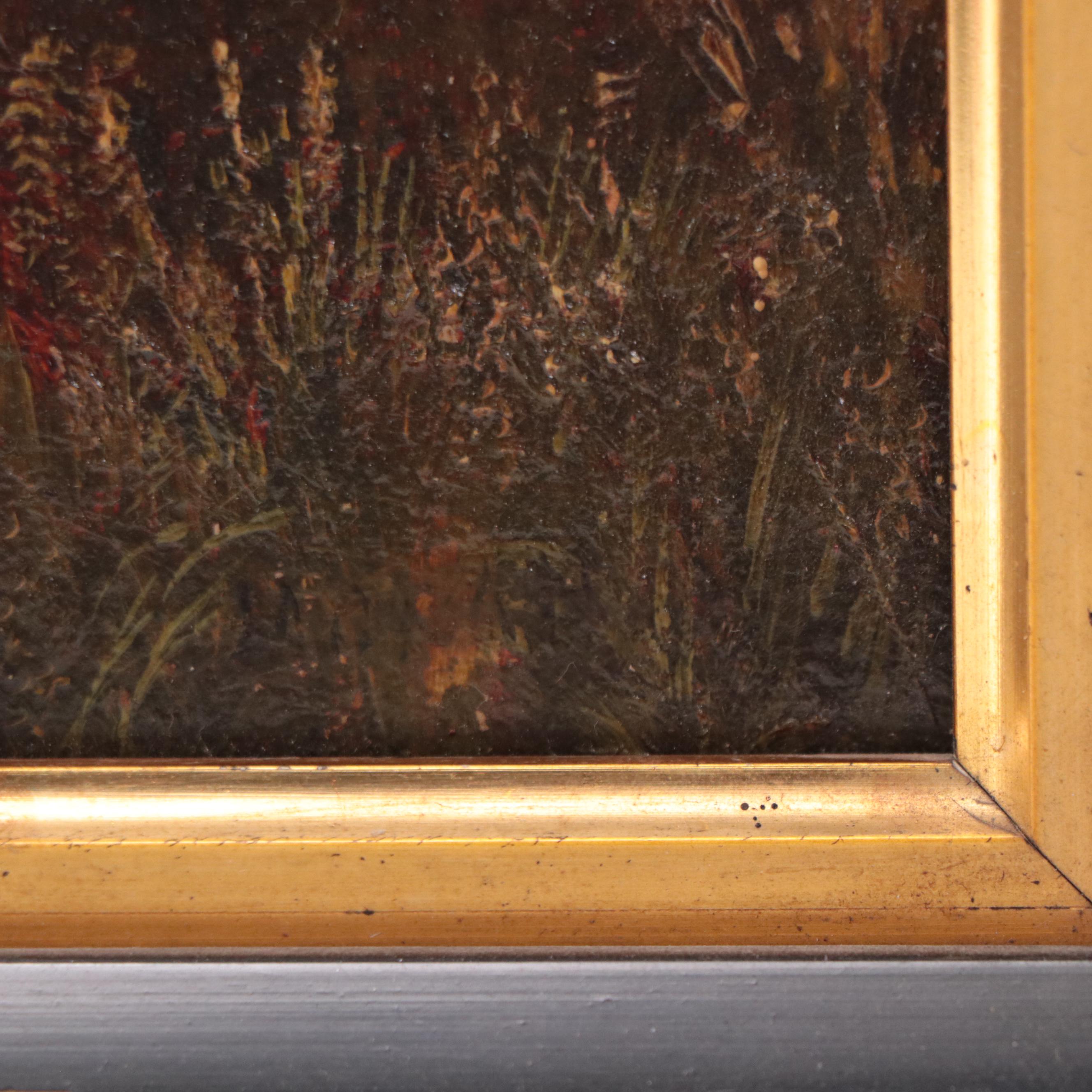 Pastoral River Landscape Oil Painting