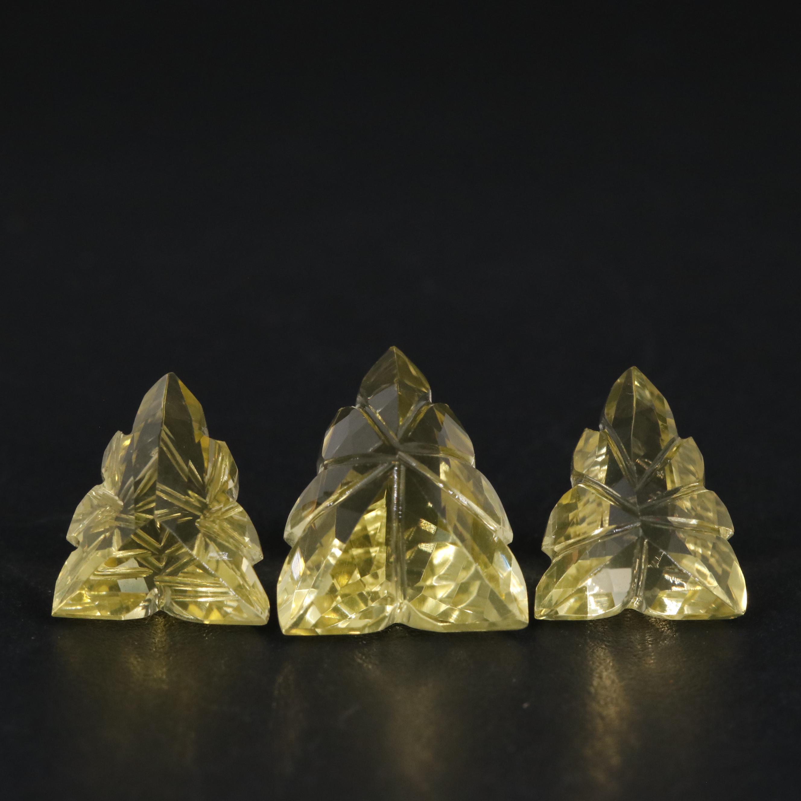 Loose 14.43 CTW Lemon Quartz