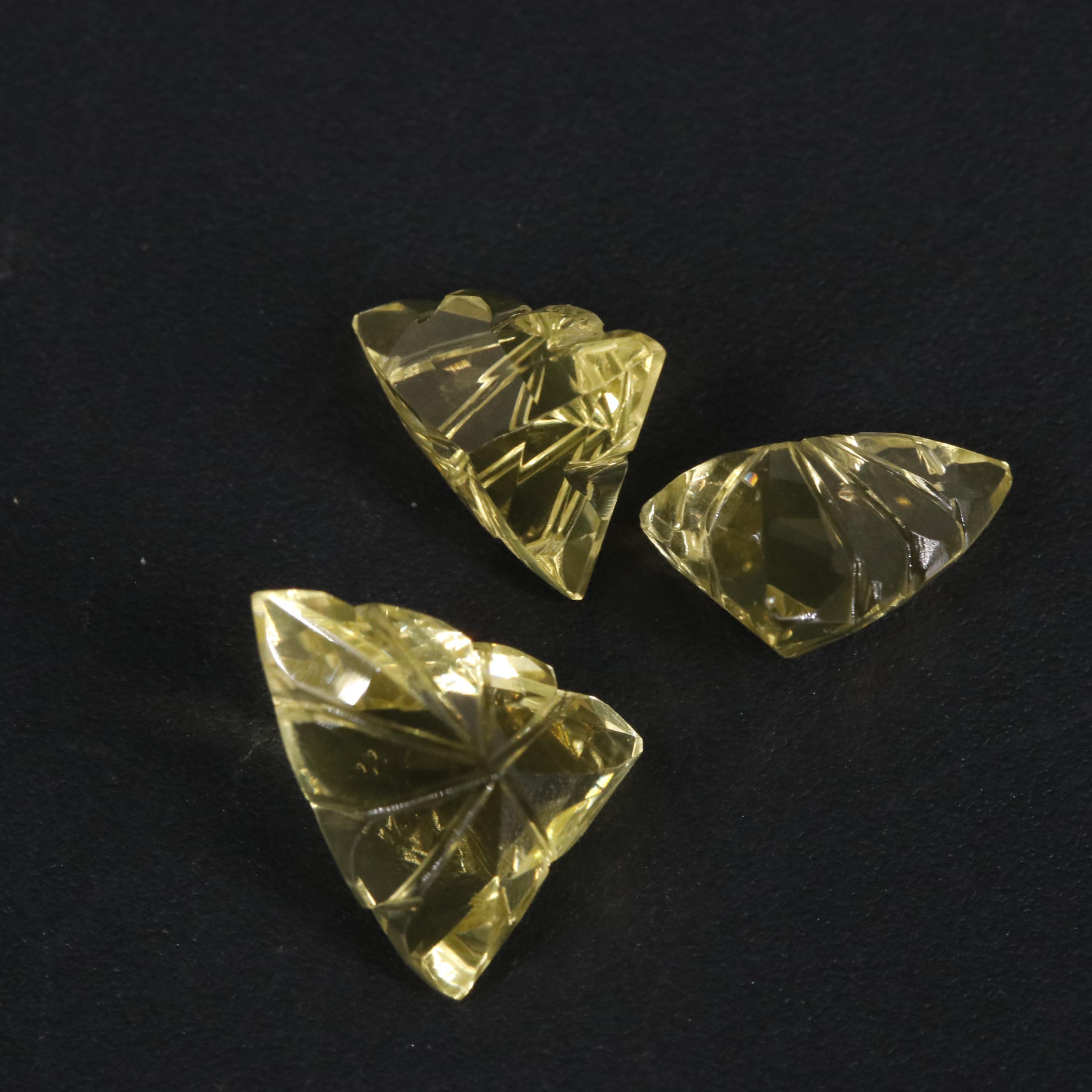 Loose 14.43 CTW Lemon Quartz