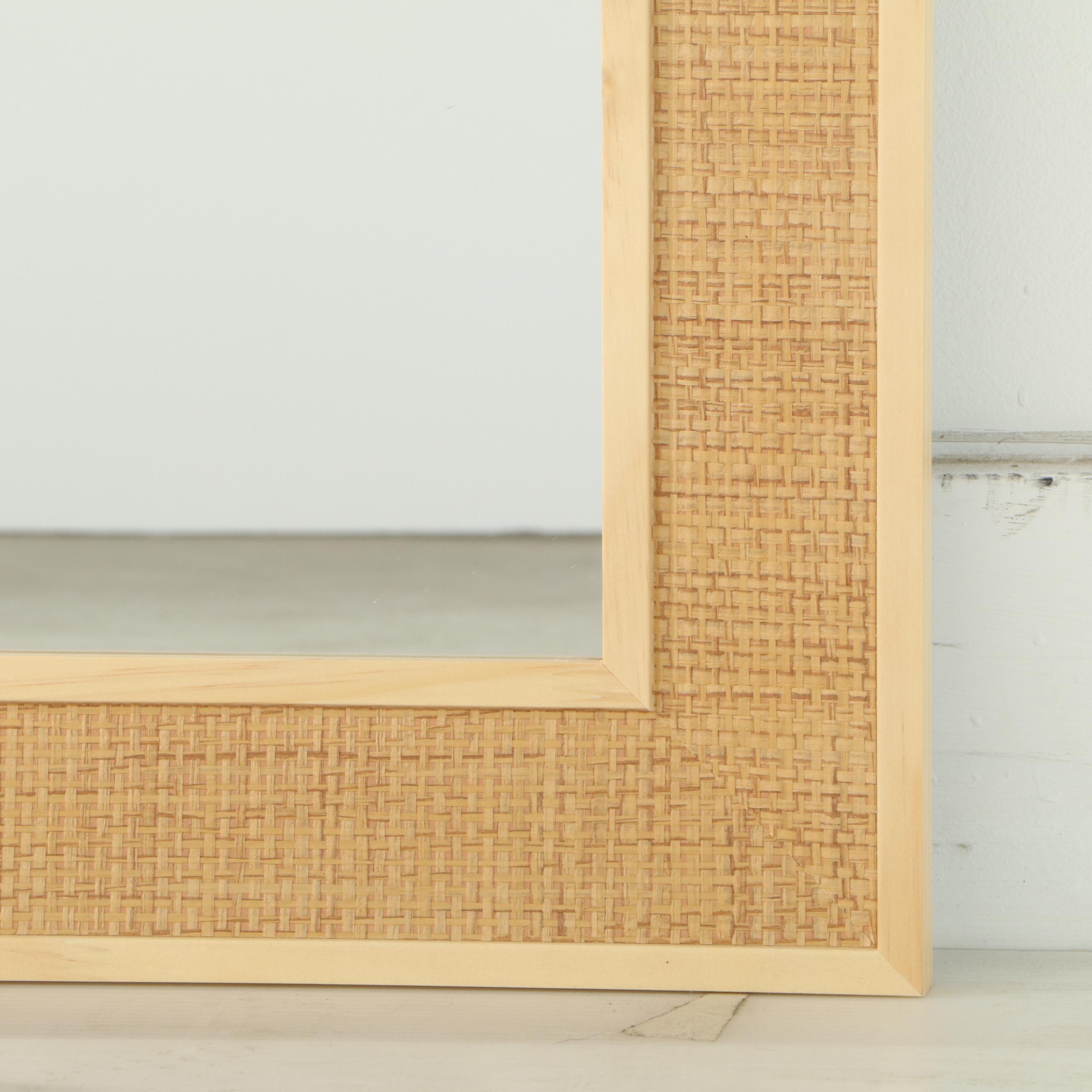 Threshold Classic Woven Wall Mirror in Natural