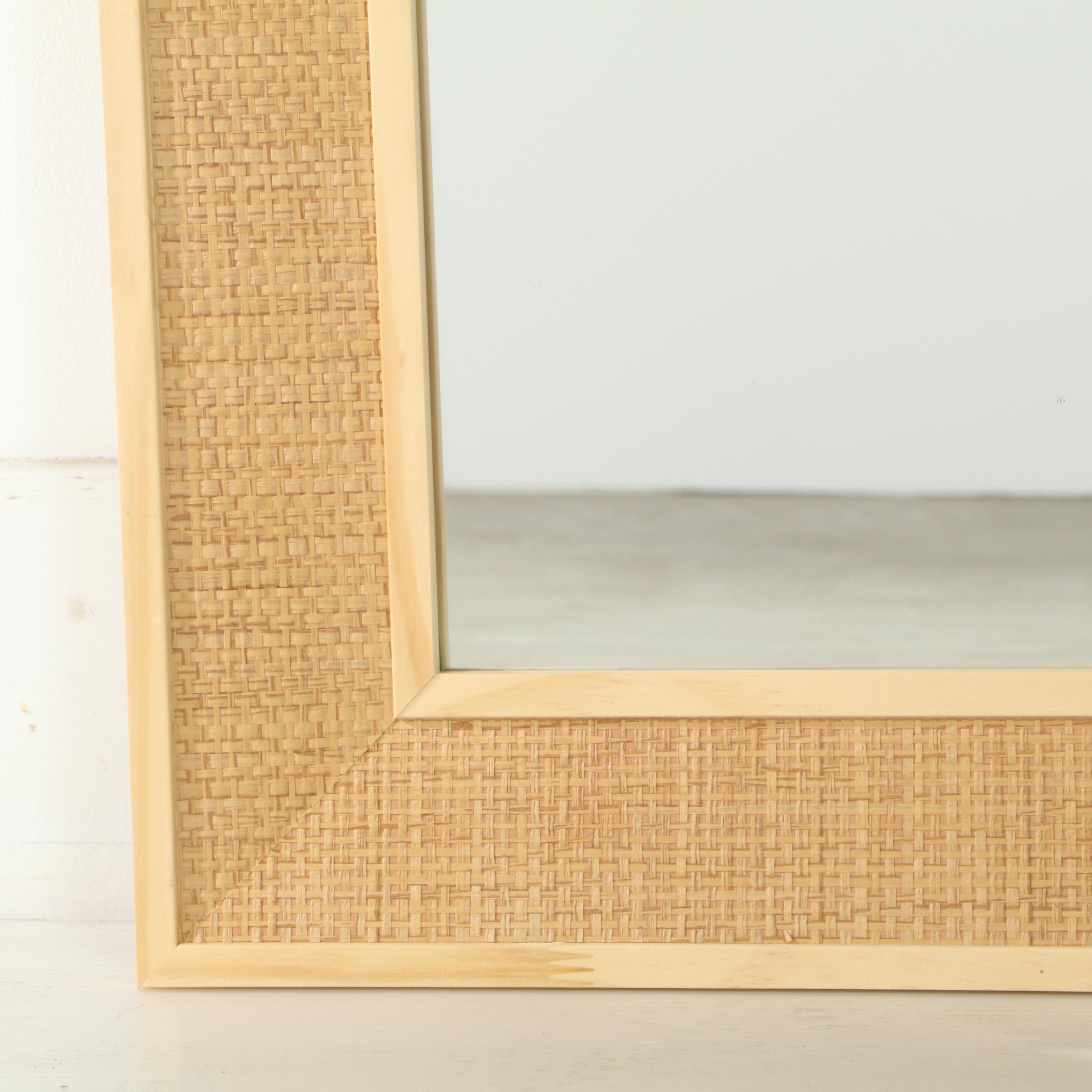 Threshold Classic Woven Wall Mirror in Natural