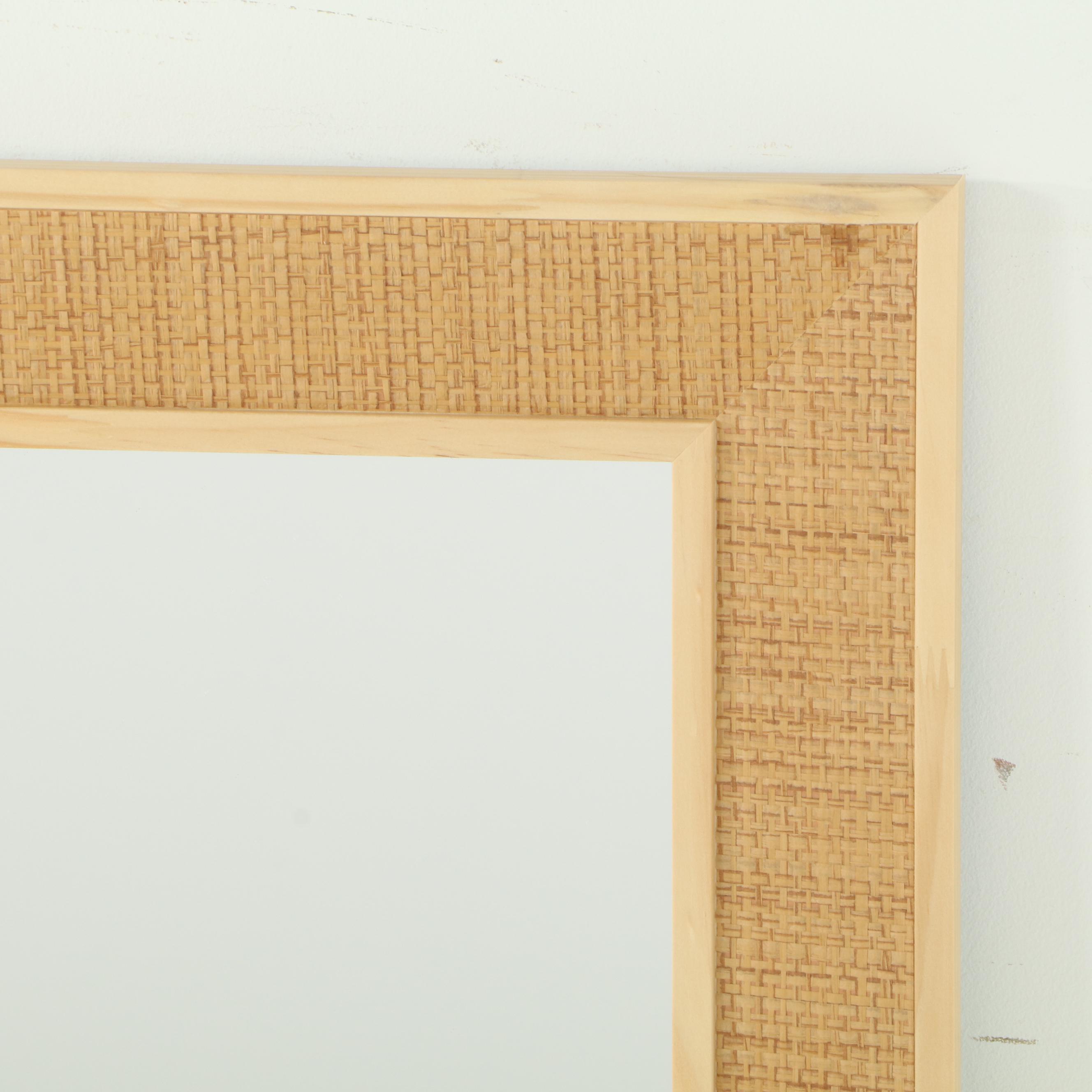 Threshold Classic Woven Wall Mirror in Natural