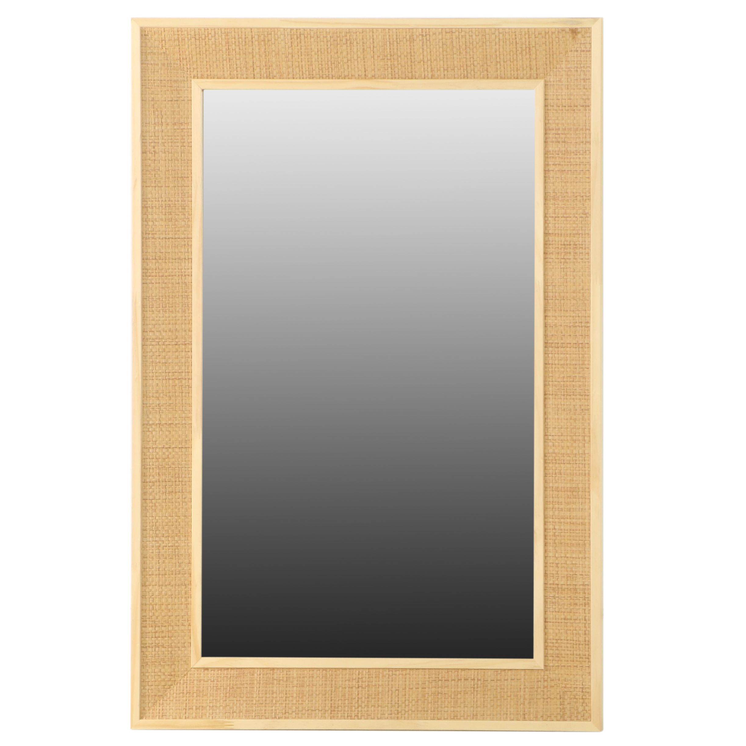 Threshold Classic Woven Wall Mirror in Natural | EBTH