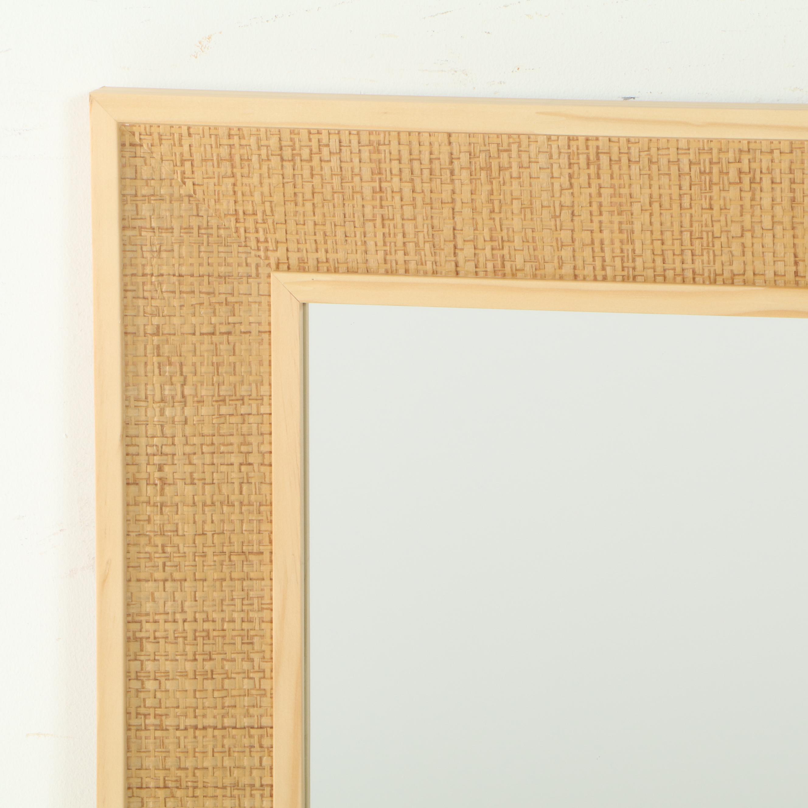 Threshold Classic Woven Wall Mirror in Natural