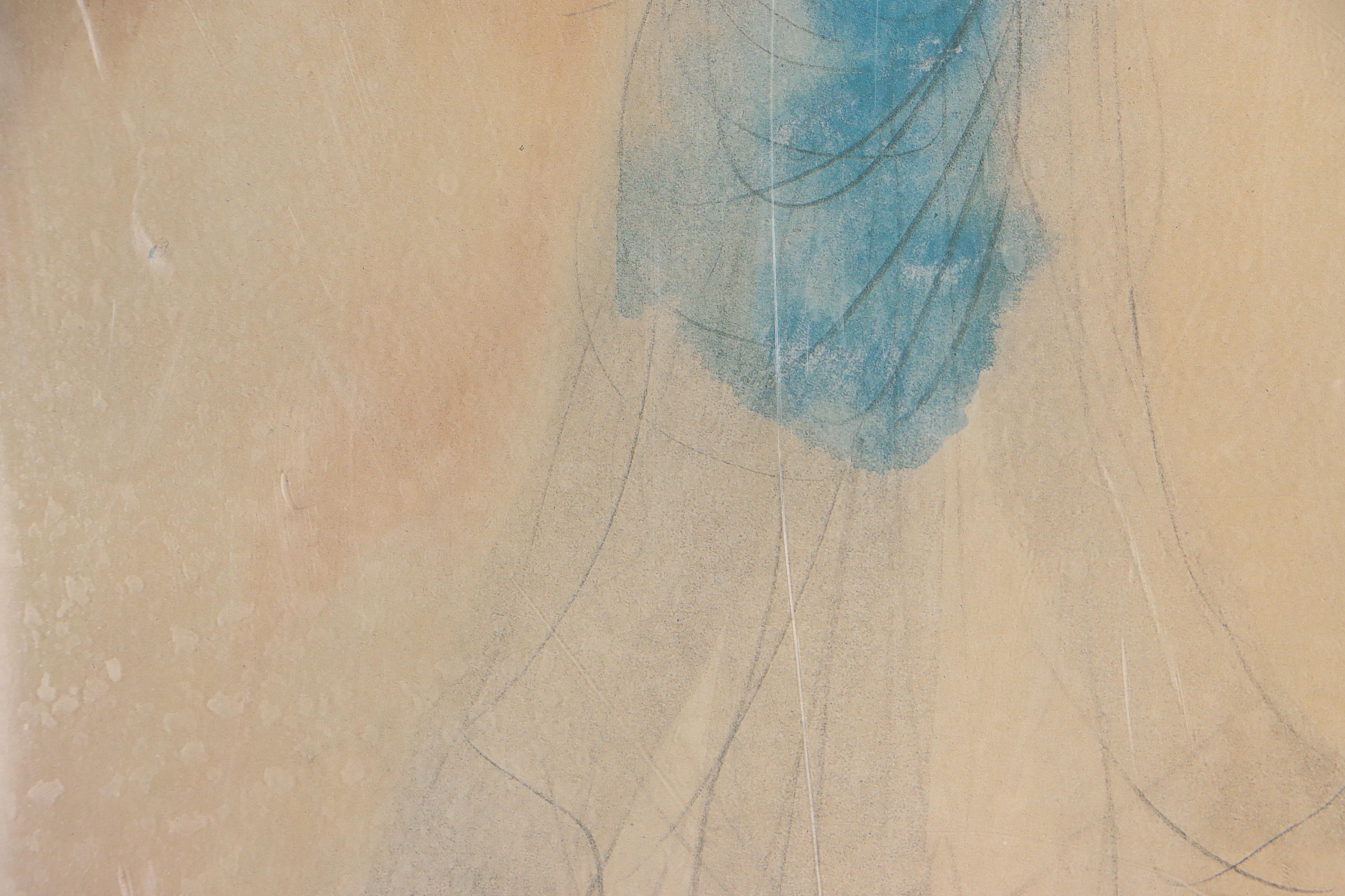 Offset Lithograph After Auguste Rodin "Cambodian Dancer From the Front"