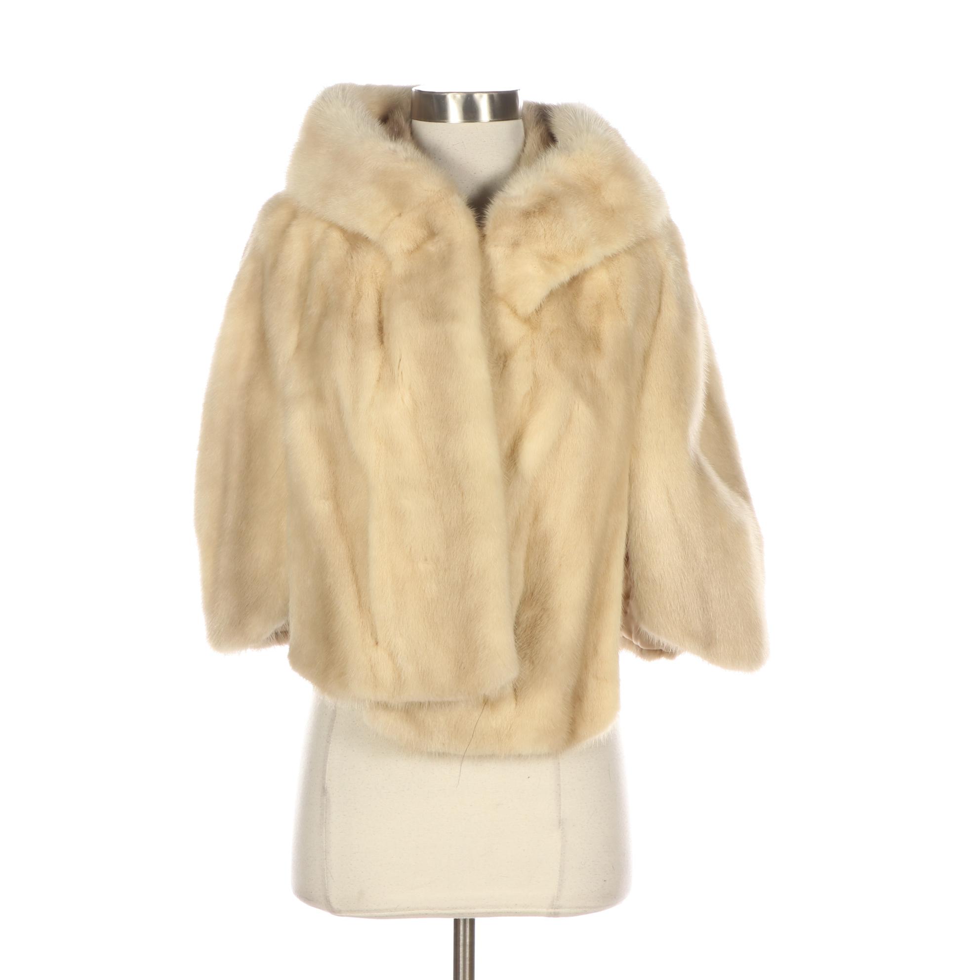 Mink Fur Stole with Pockets