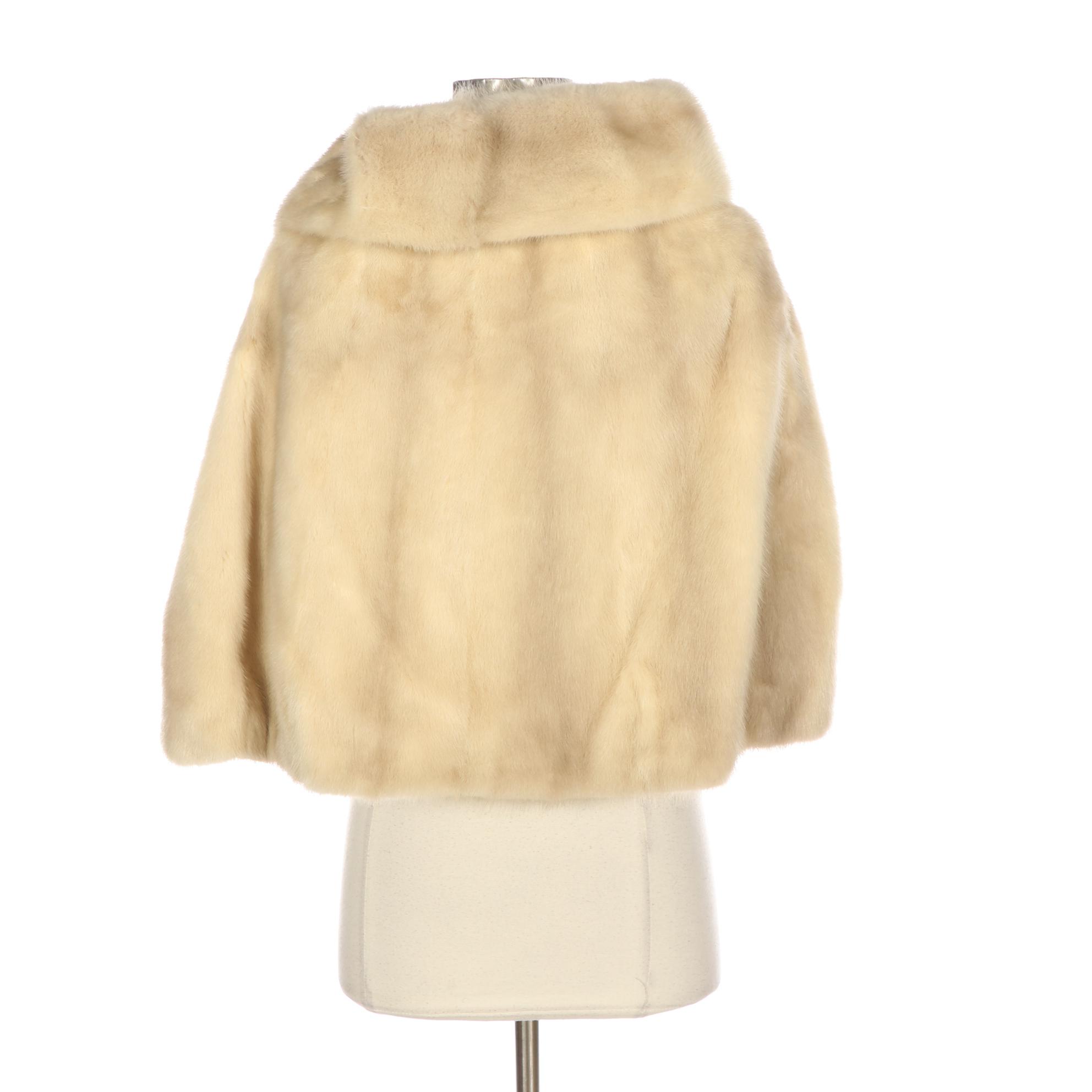 Mink Fur Stole with Pockets