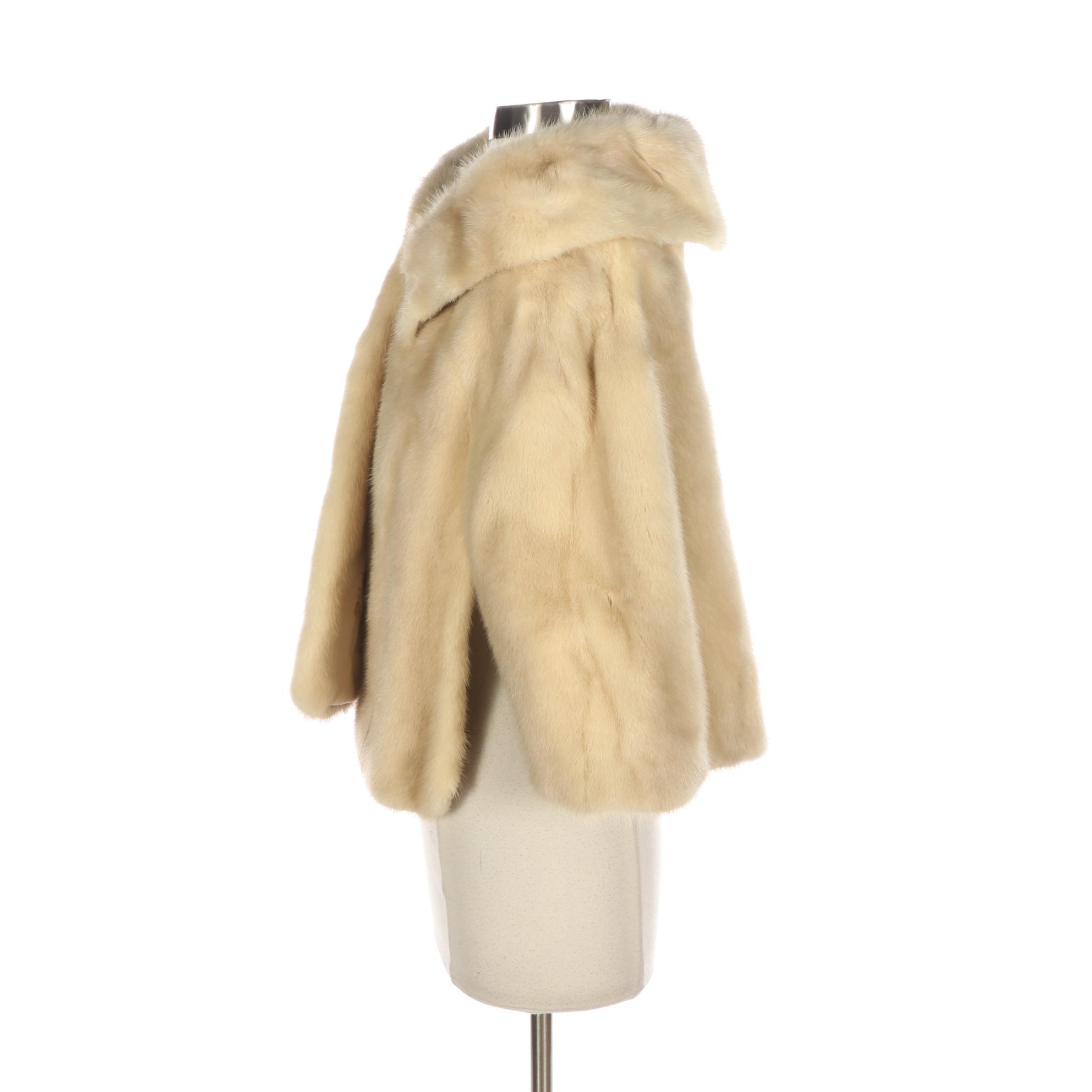 Mink Fur Stole with Pockets