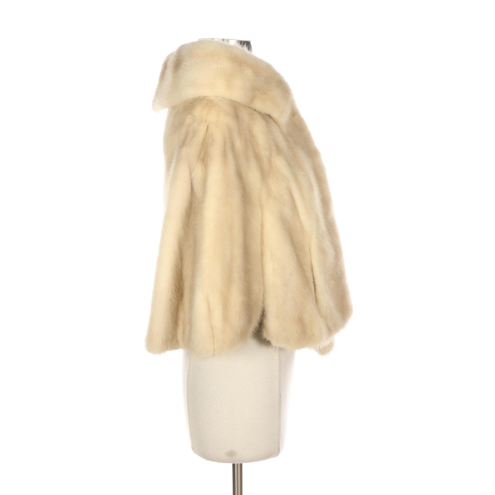 Mink Fur Stole with Pockets