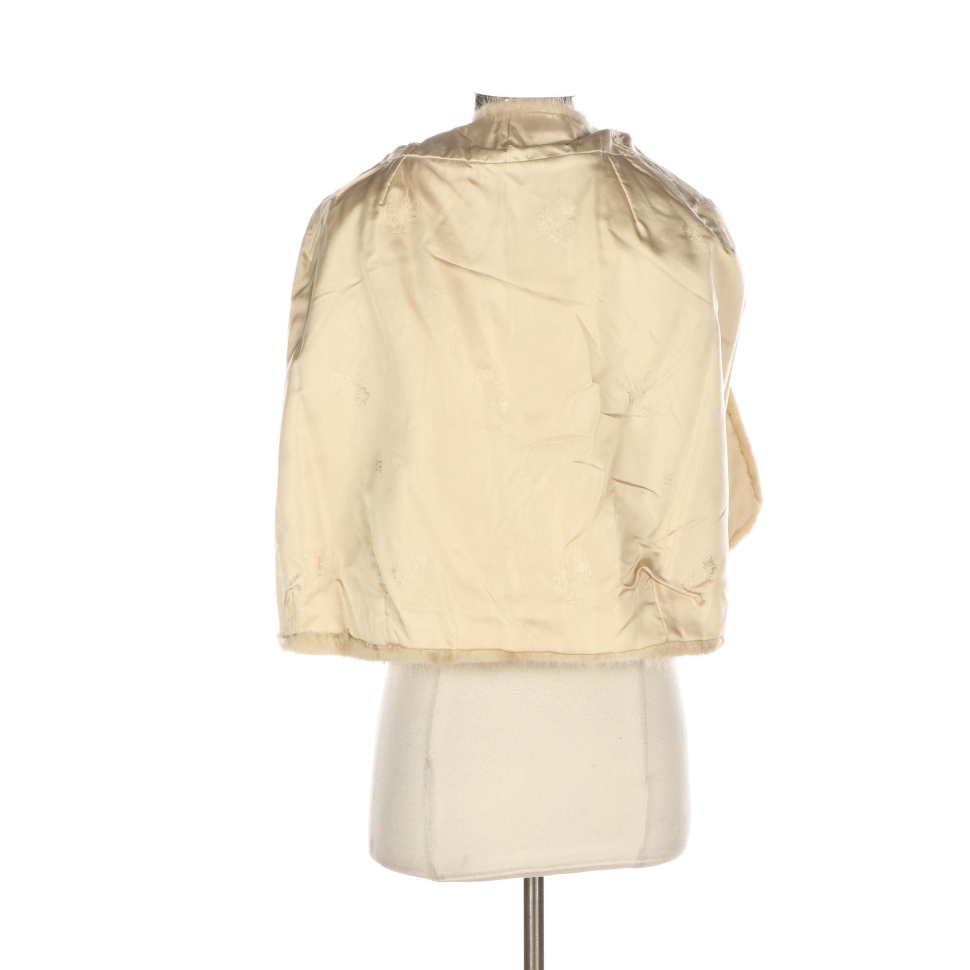 Mink Fur Stole with Pockets