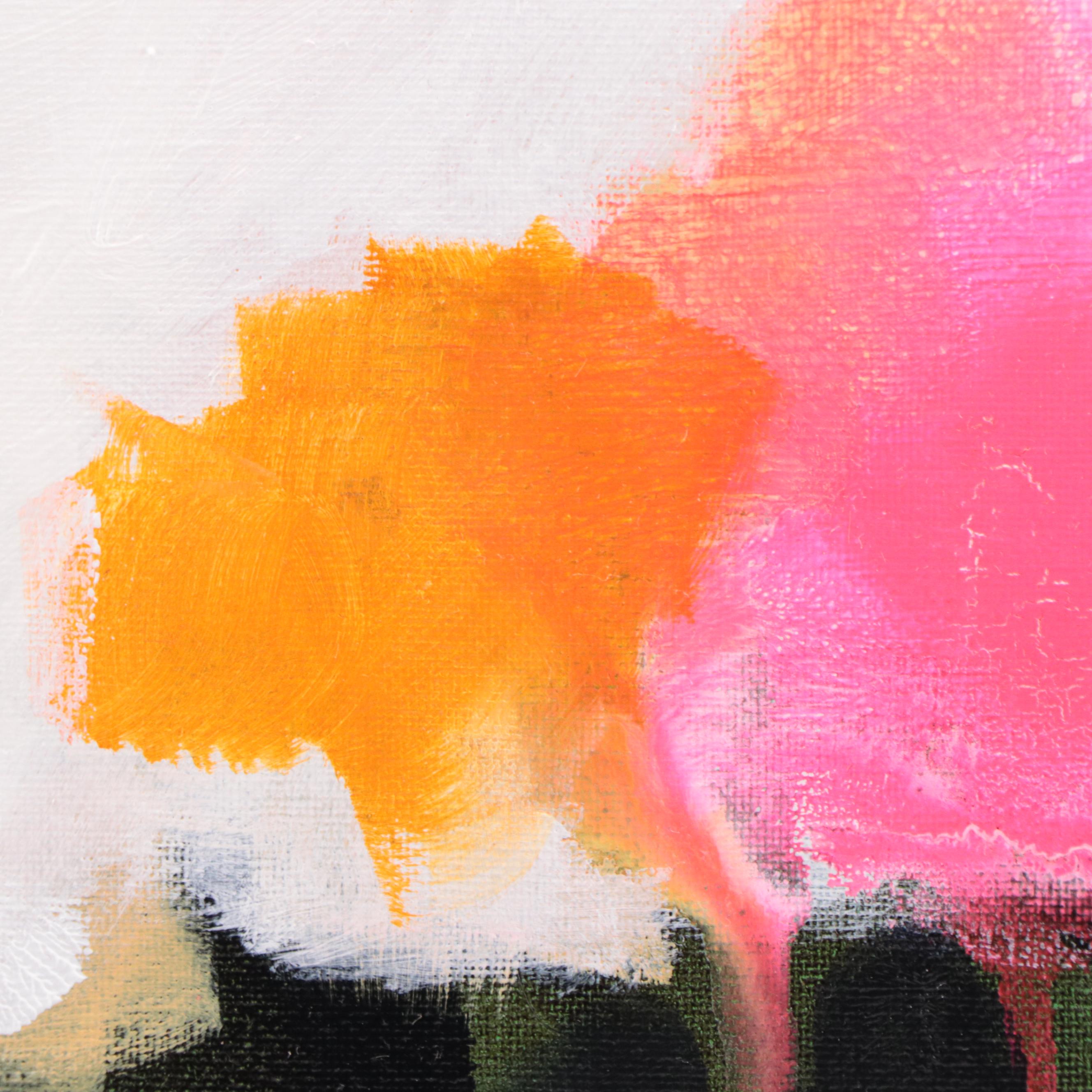 Milagros Pongo Abstract Mixed Media Painting, 21st Century