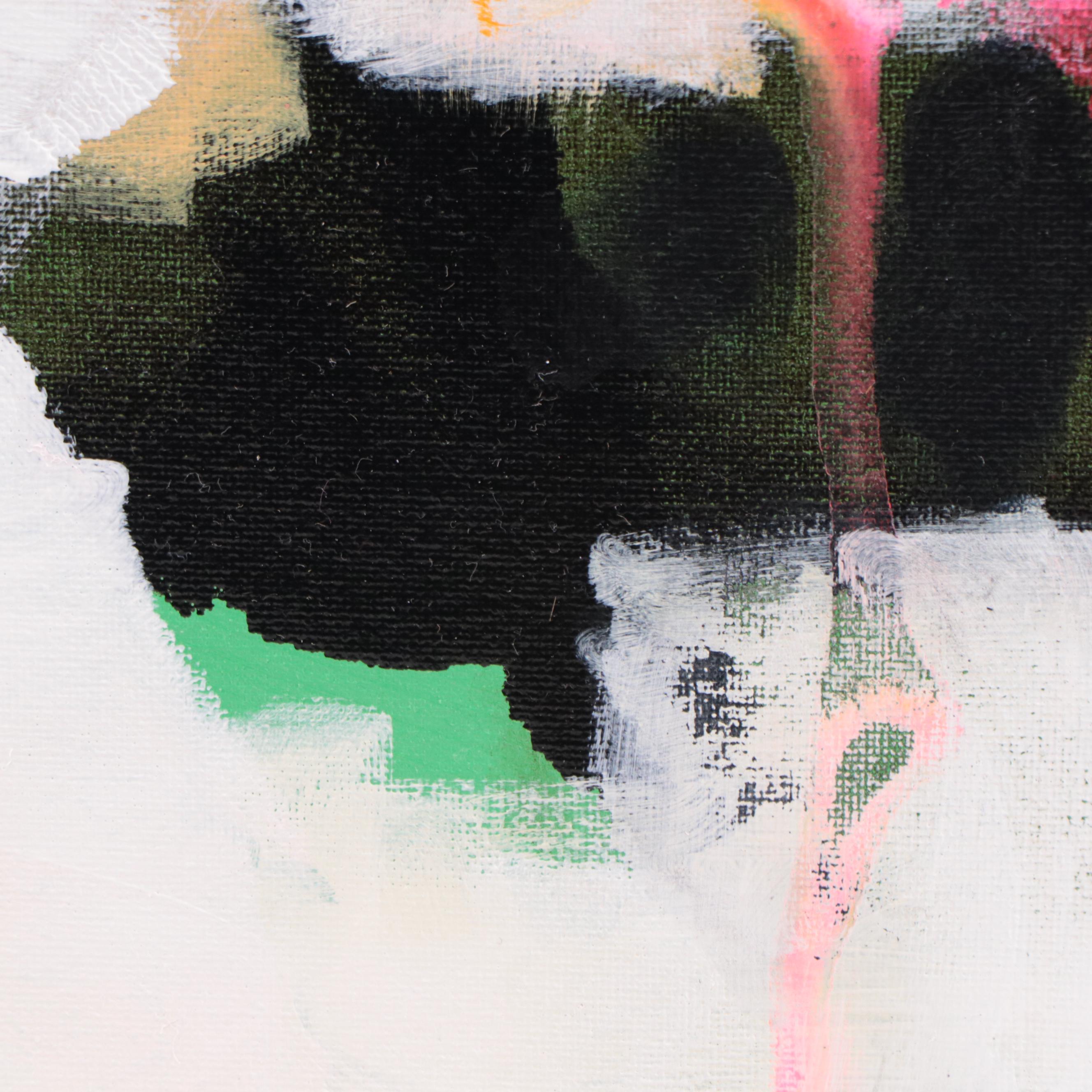 Milagros Pongo Abstract Mixed Media Painting, 21st Century