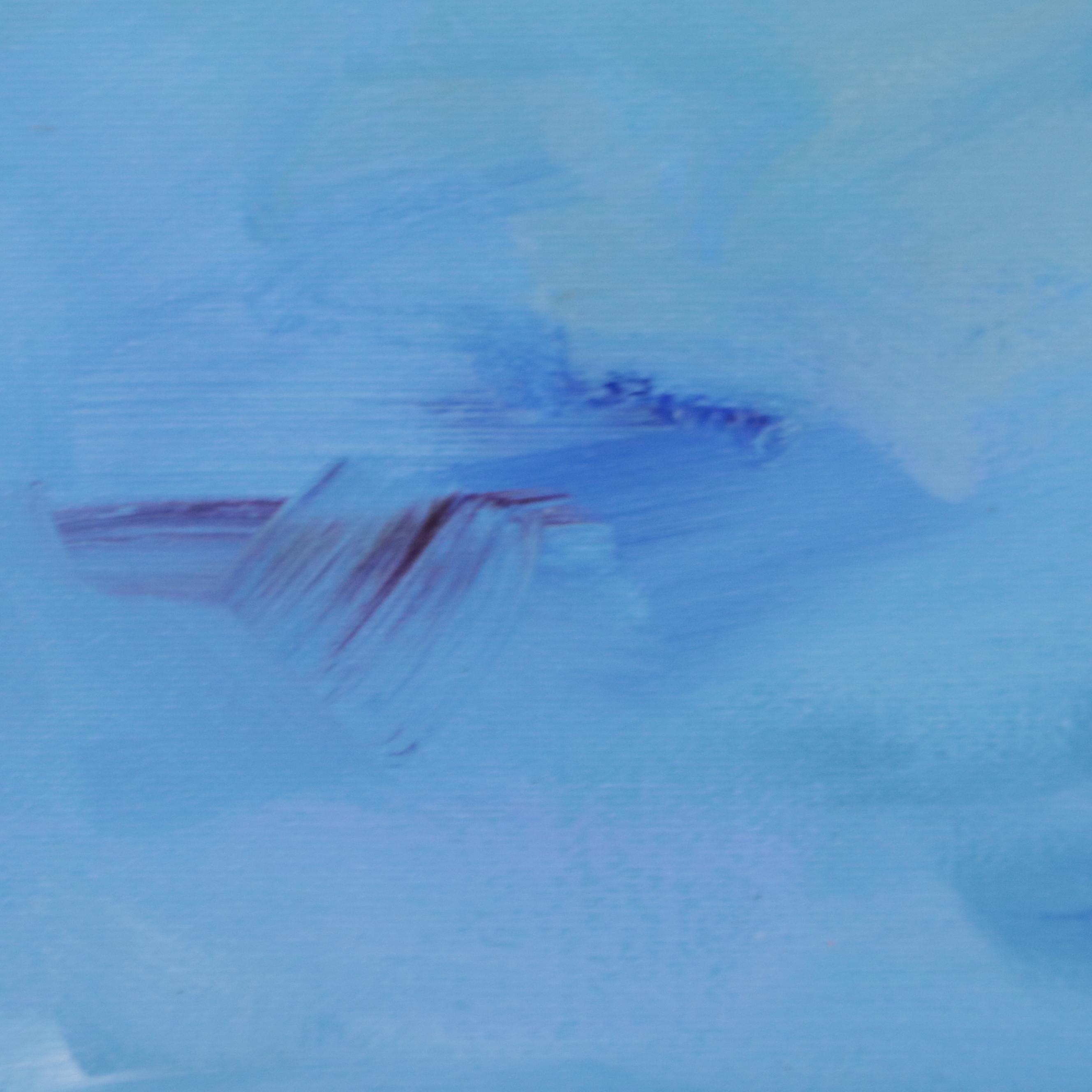 Milagros Pongo Mixed Media Painting "Caspian Sea," 21st Century