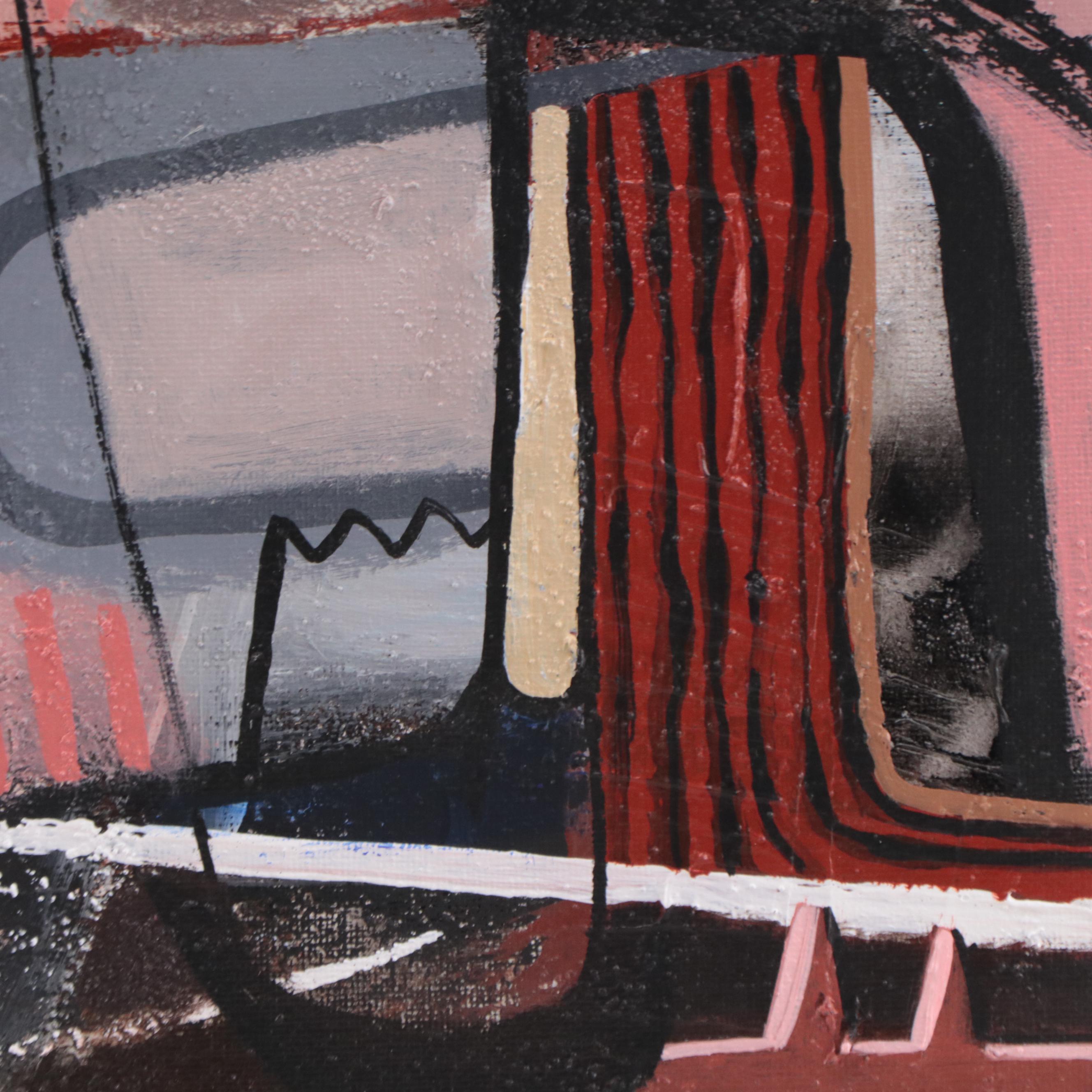 Michel Blázquez Acrylic Painting "Abstract Face," 2022