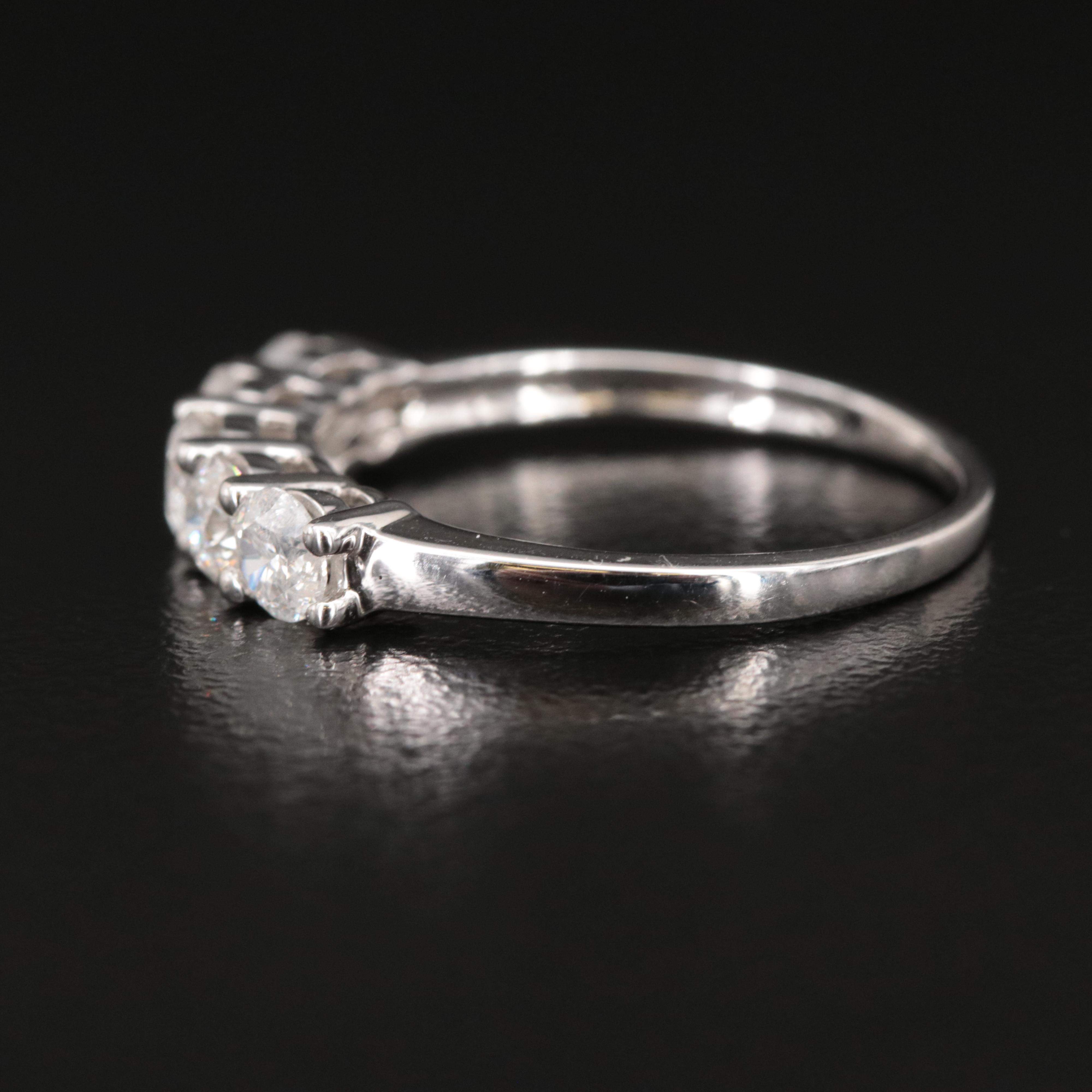 14K 0.95 CTW Diamond Five Stone Band