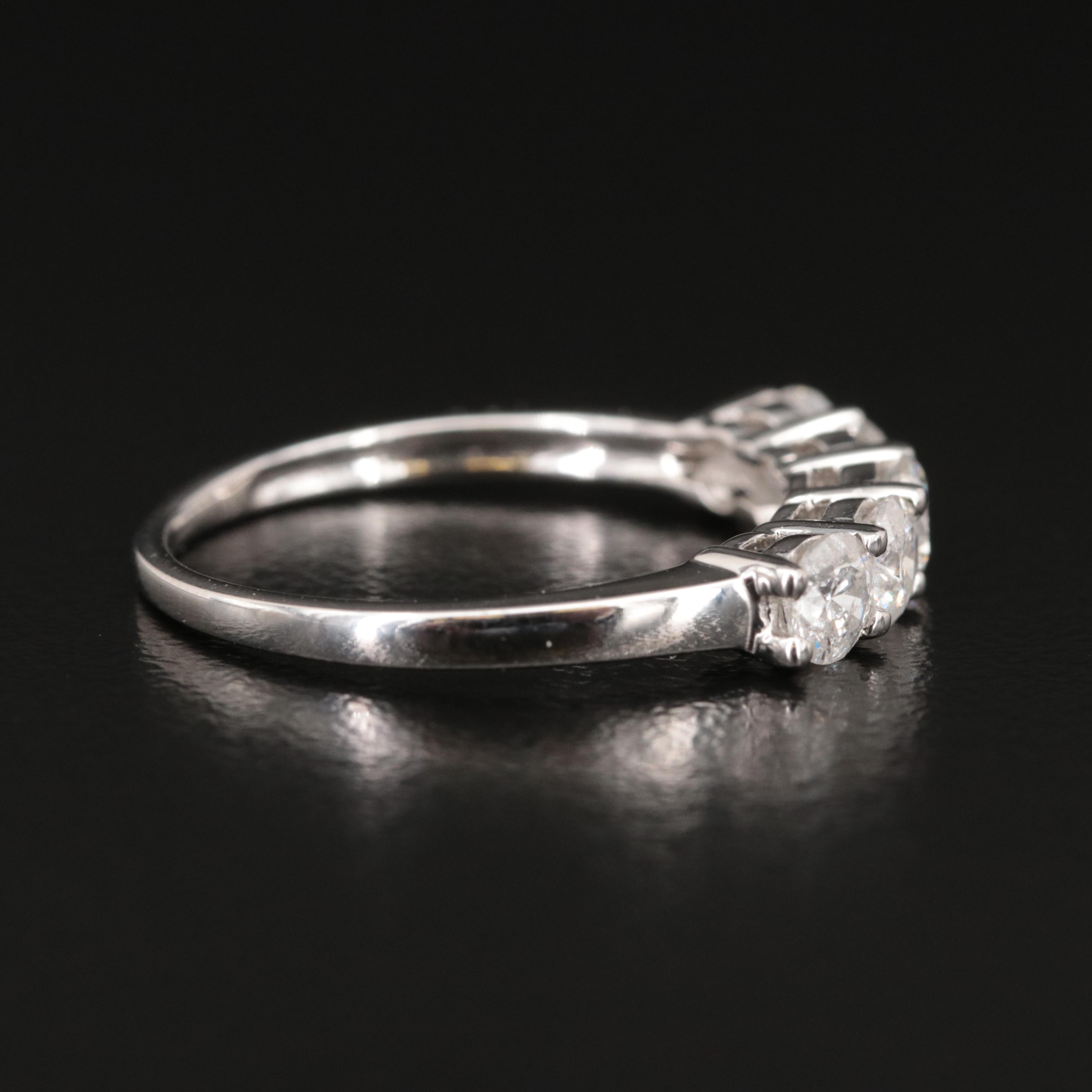 14K 0.95 CTW Diamond Five Stone Band