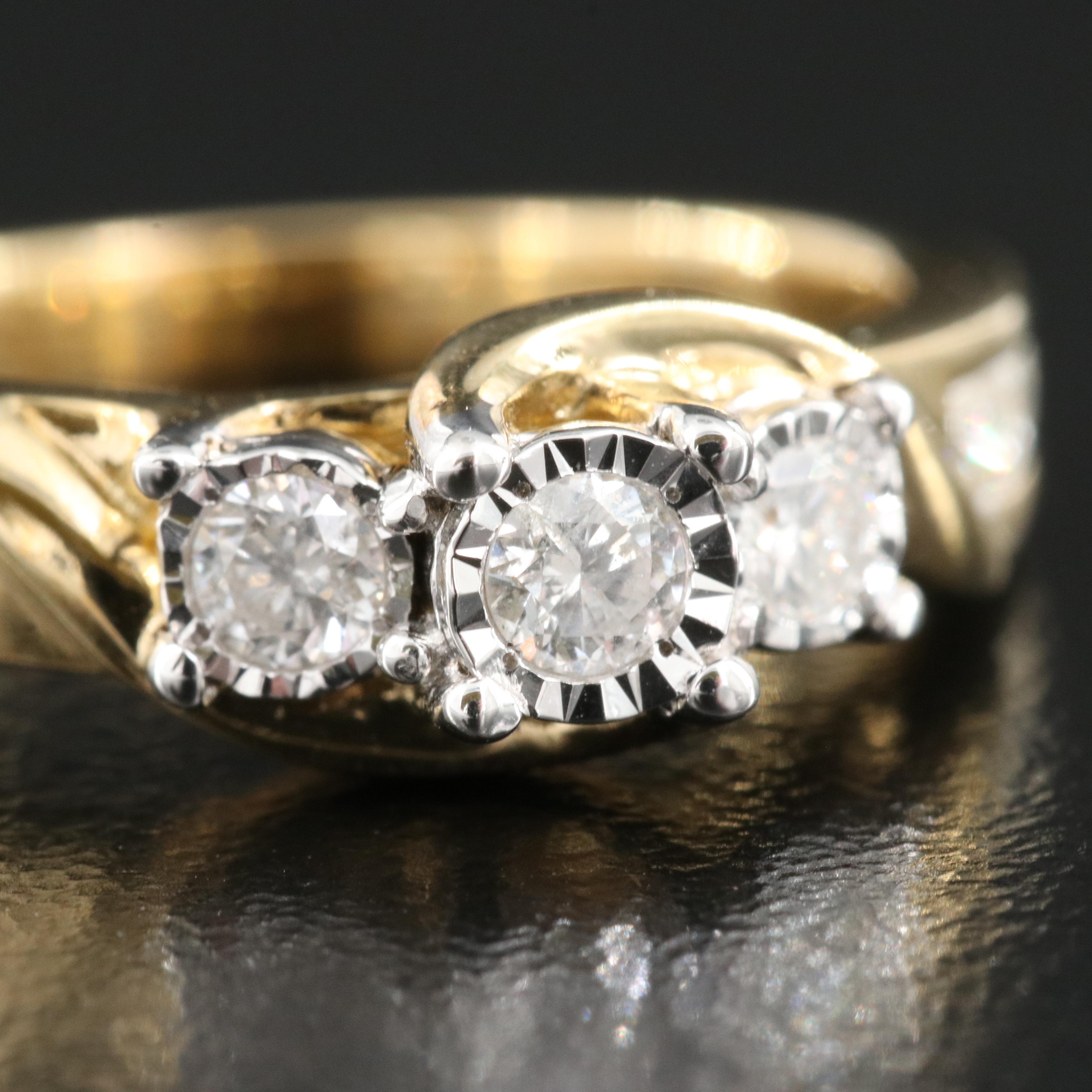 10K 0.50 CTW Diamond Ring