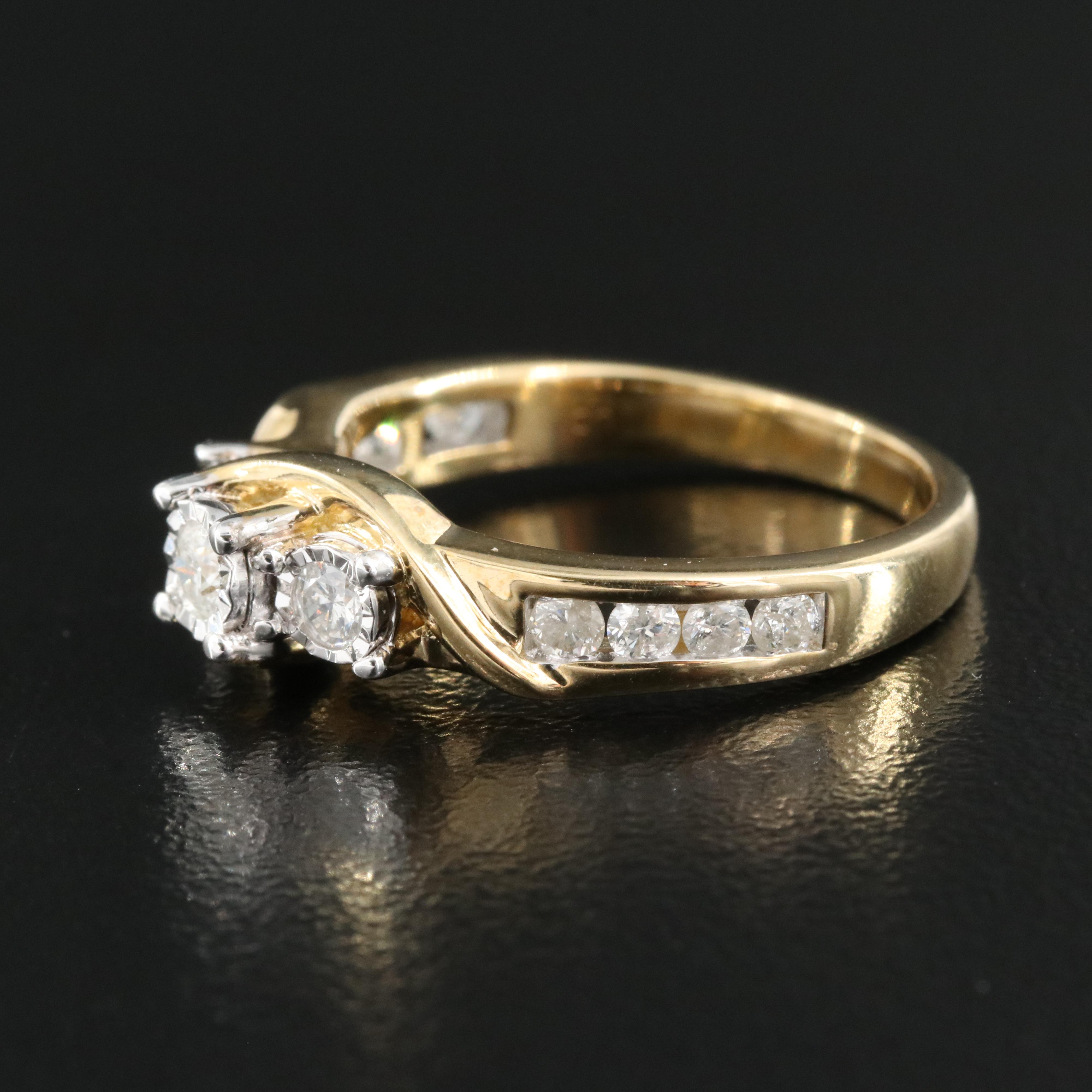 10K 0.50 CTW Diamond Ring