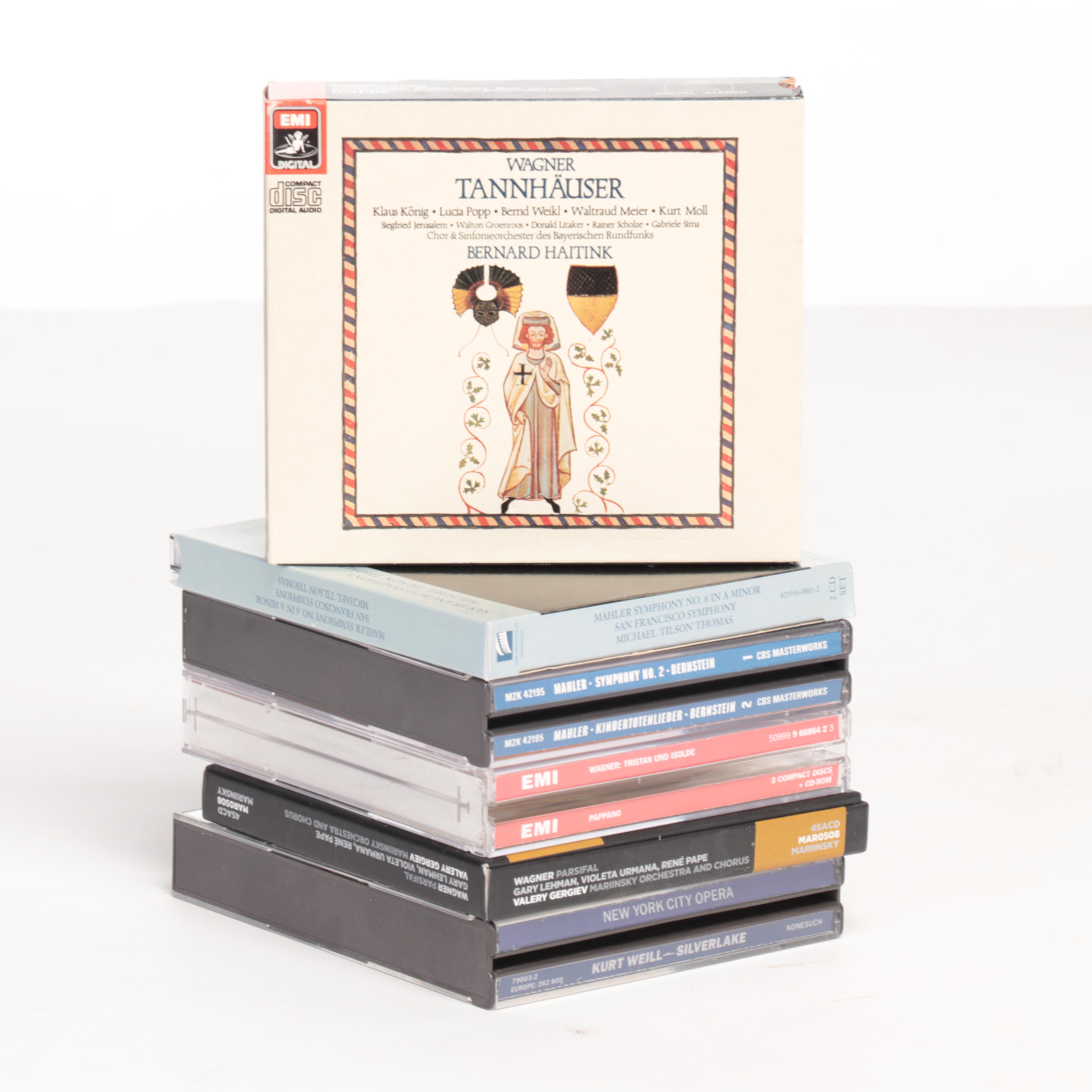 Wagner Operas, Beethoven, Mahler, and More Classical Compilation CDs
