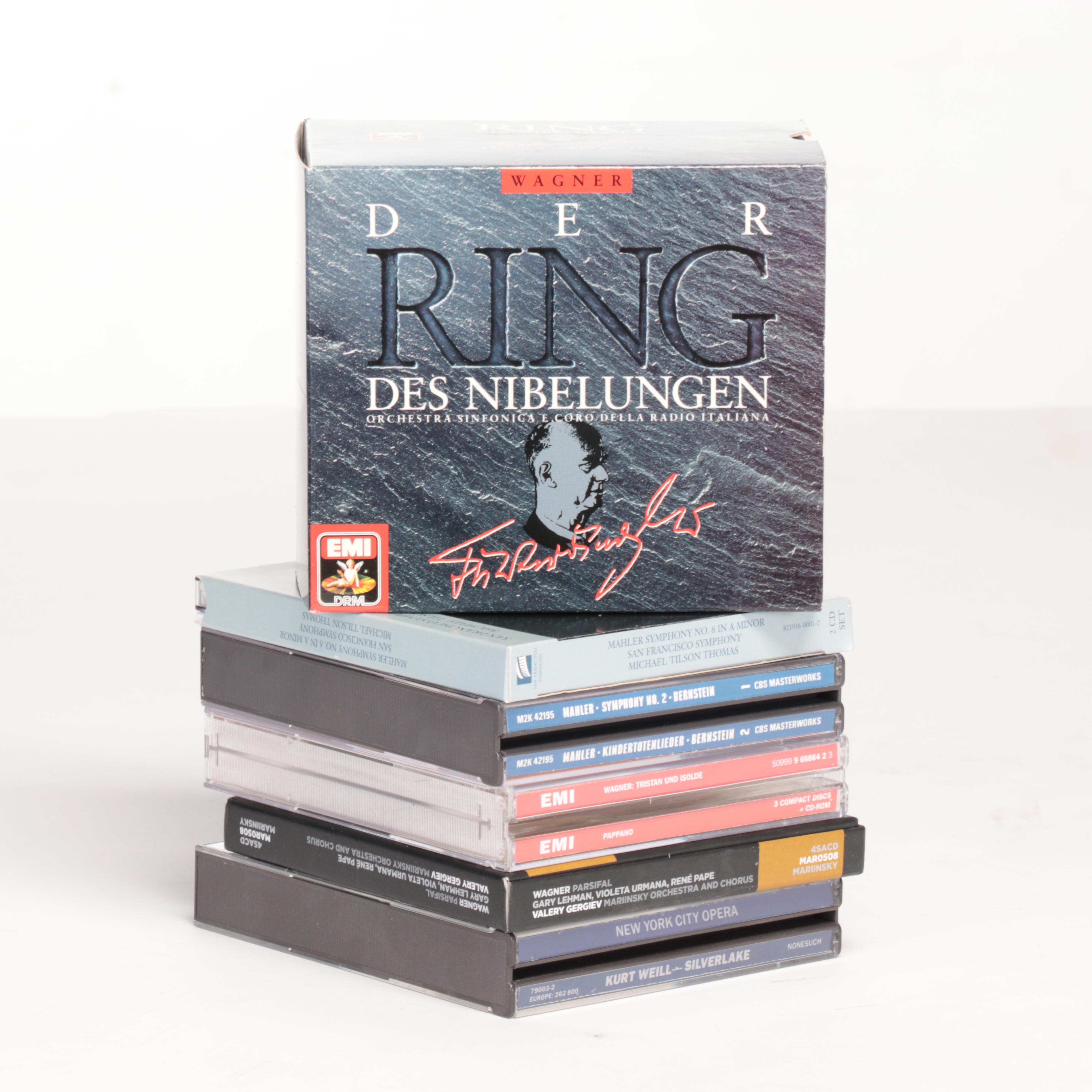 Wagner Operas, Beethoven, Mahler, and More Classical Compilation CDs