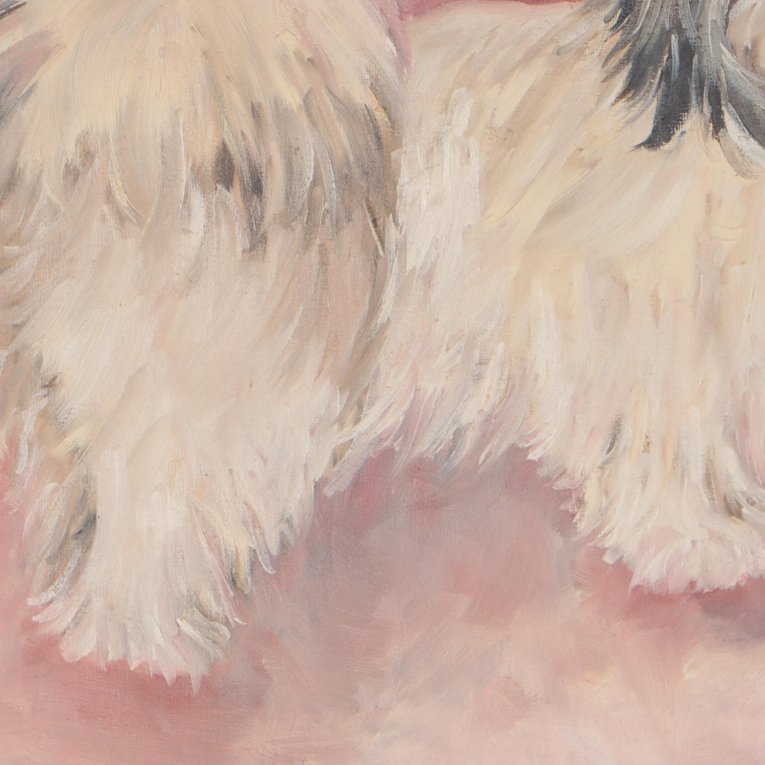Oil Painting of Shih Tzu Dog Portrait