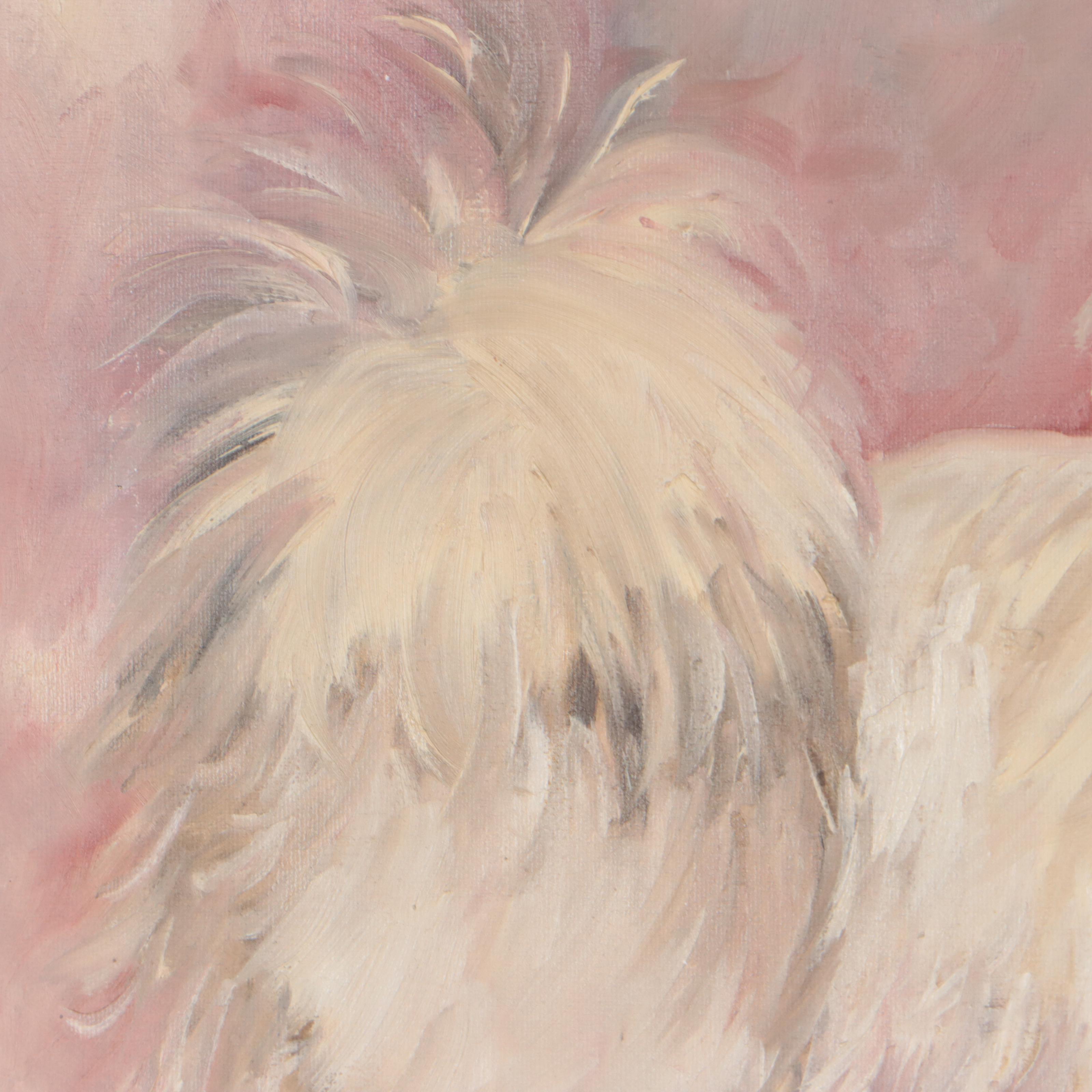 Oil Painting of Shih Tzu Dog Portrait