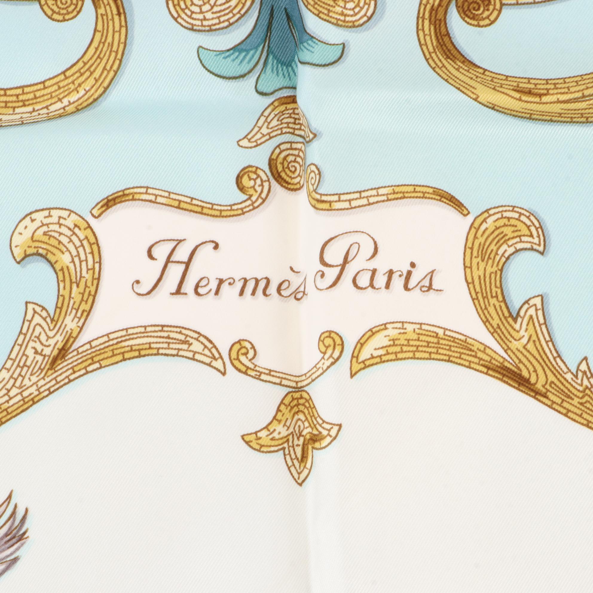 Hermès ''Cheval Turc'' Scarf 90 in Silk Twill