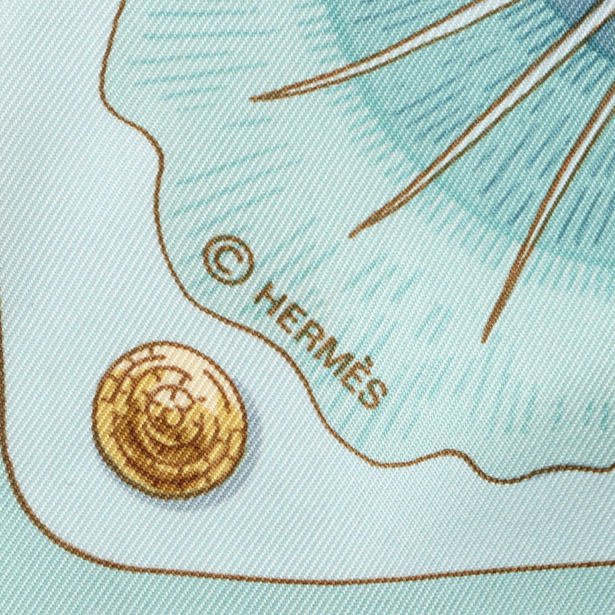 Hermès ''Cheval Turc'' Scarf 90 in Silk Twill