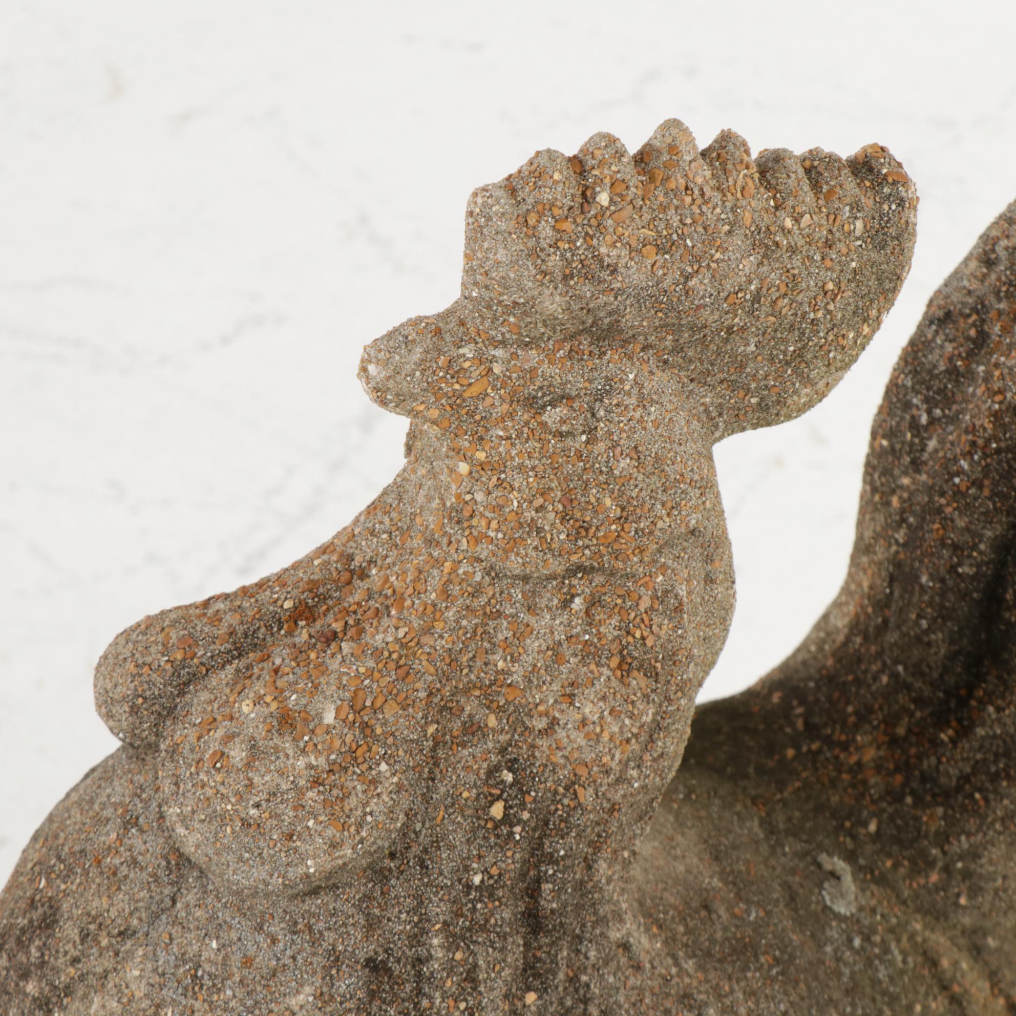 Cast Concrete Rooster Garden Statue