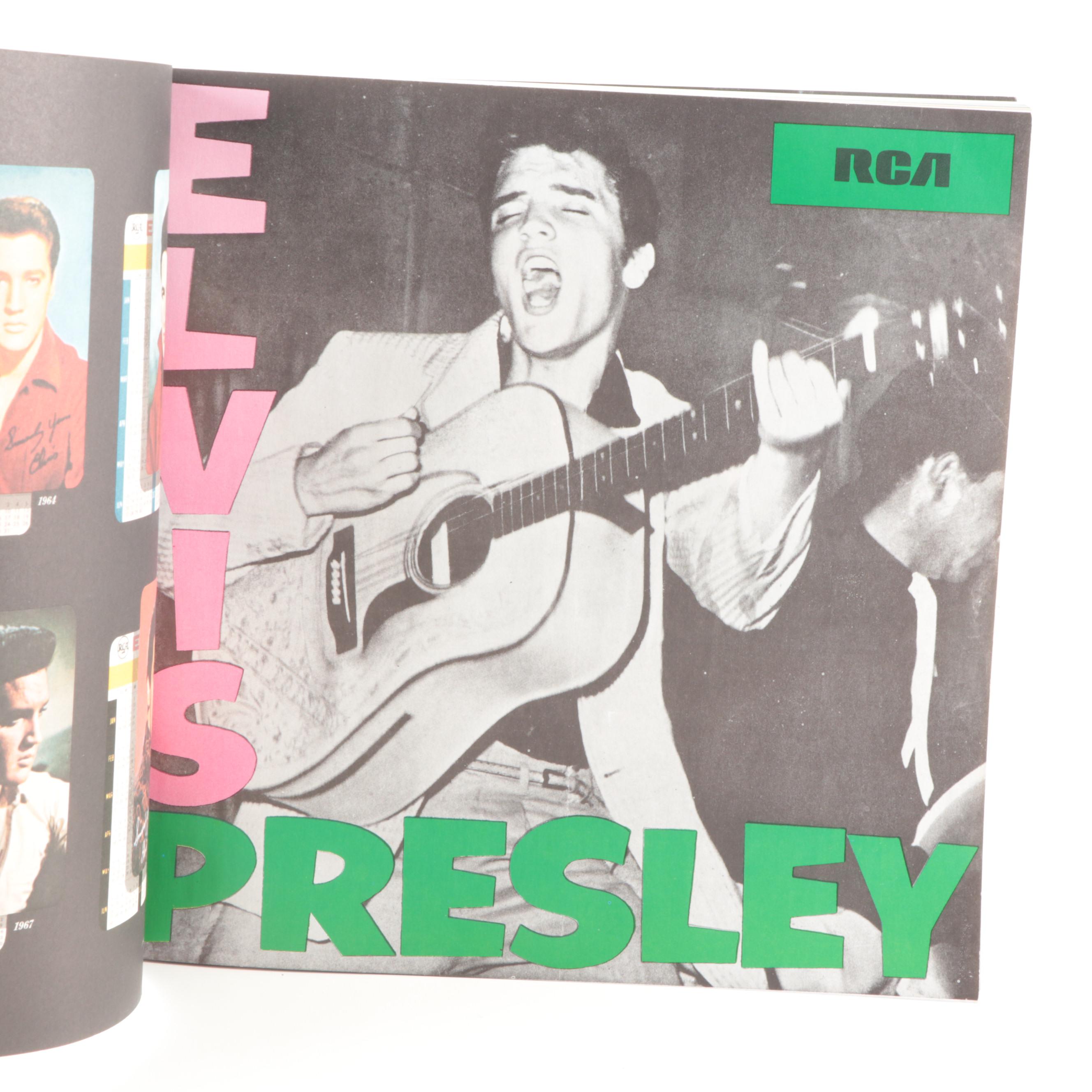 "Elvis Presley: Record Covers" with Greatest Hits LP and Table Top Cut Out