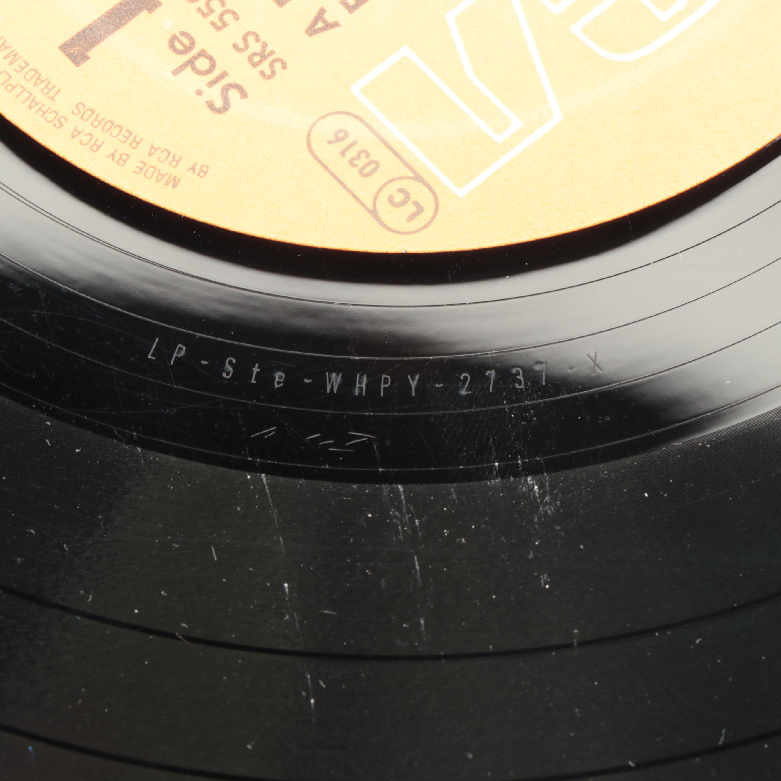 "Elvis Presley: Record Covers" with Greatest Hits LP and Table Top Cut Out