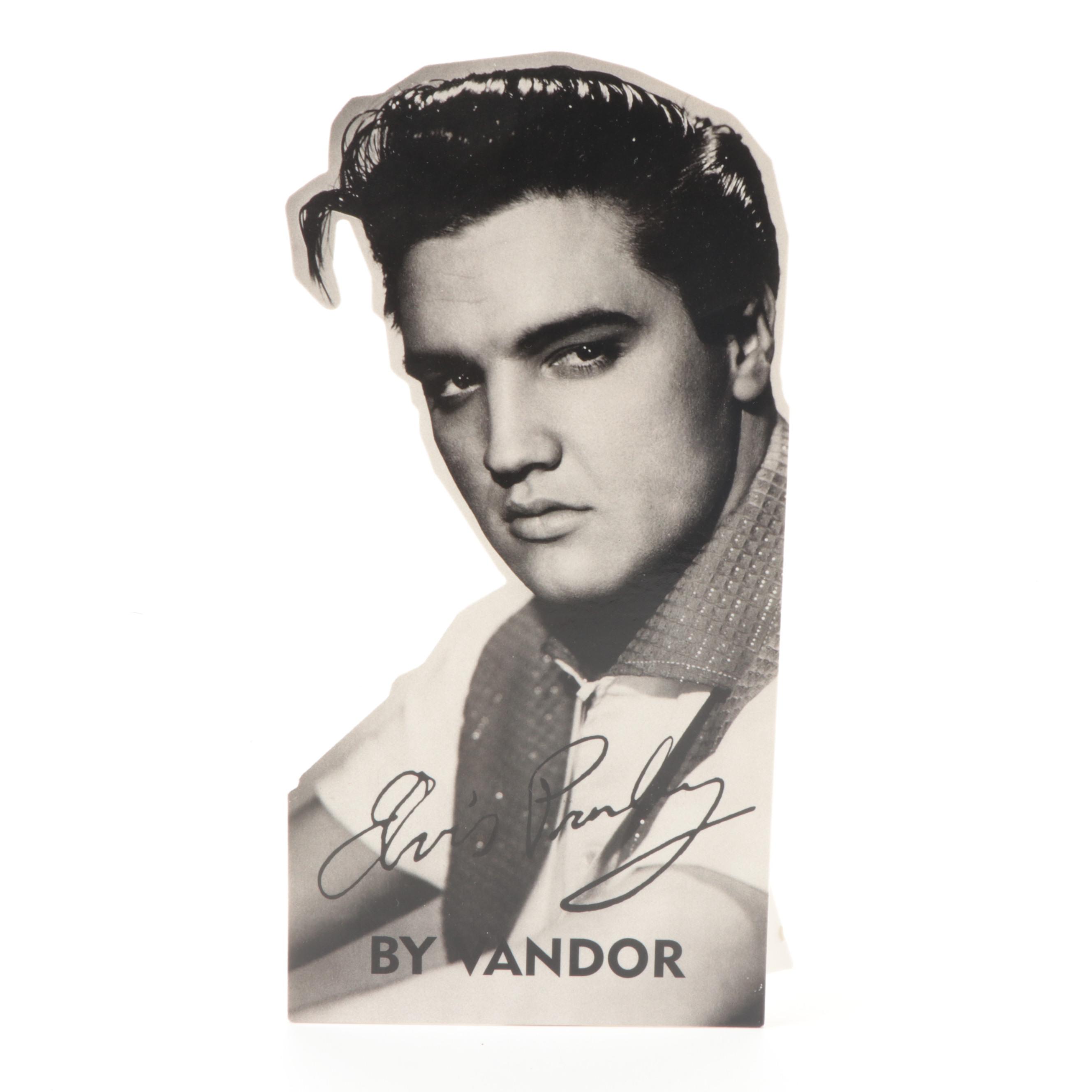 "Elvis Presley: Record Covers" with Greatest Hits LP and Table Top Cut Out