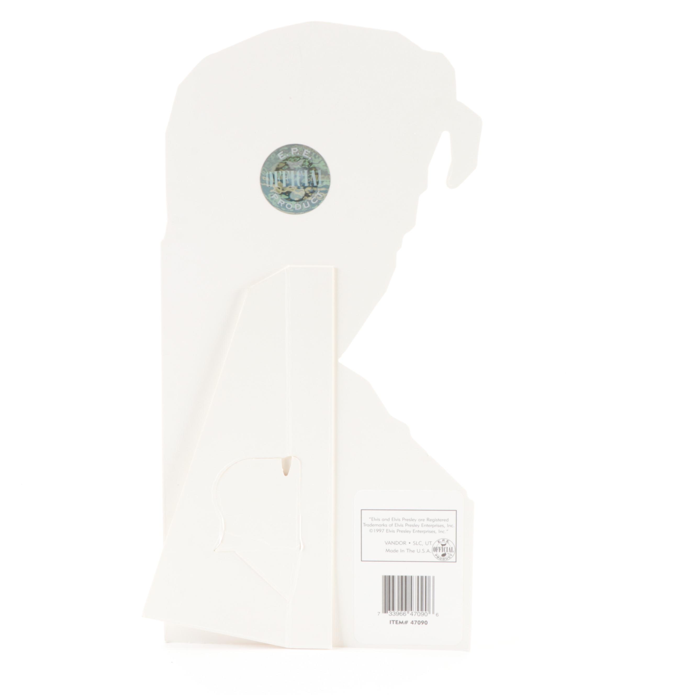 "Elvis Presley: Record Covers" with Greatest Hits LP and Table Top Cut Out