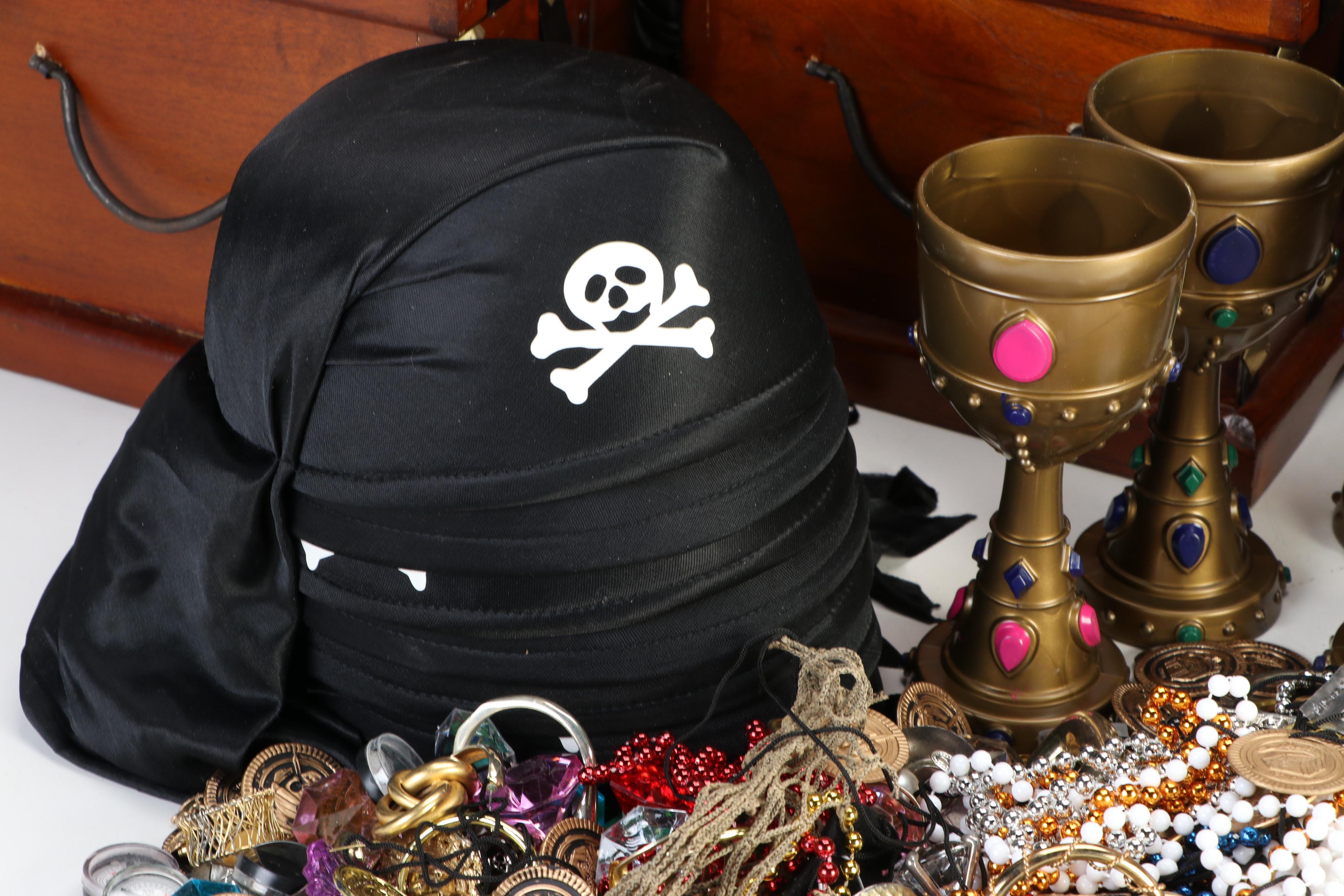 Wooden Pirate Treasure Boxes and Other Decorative Accessories