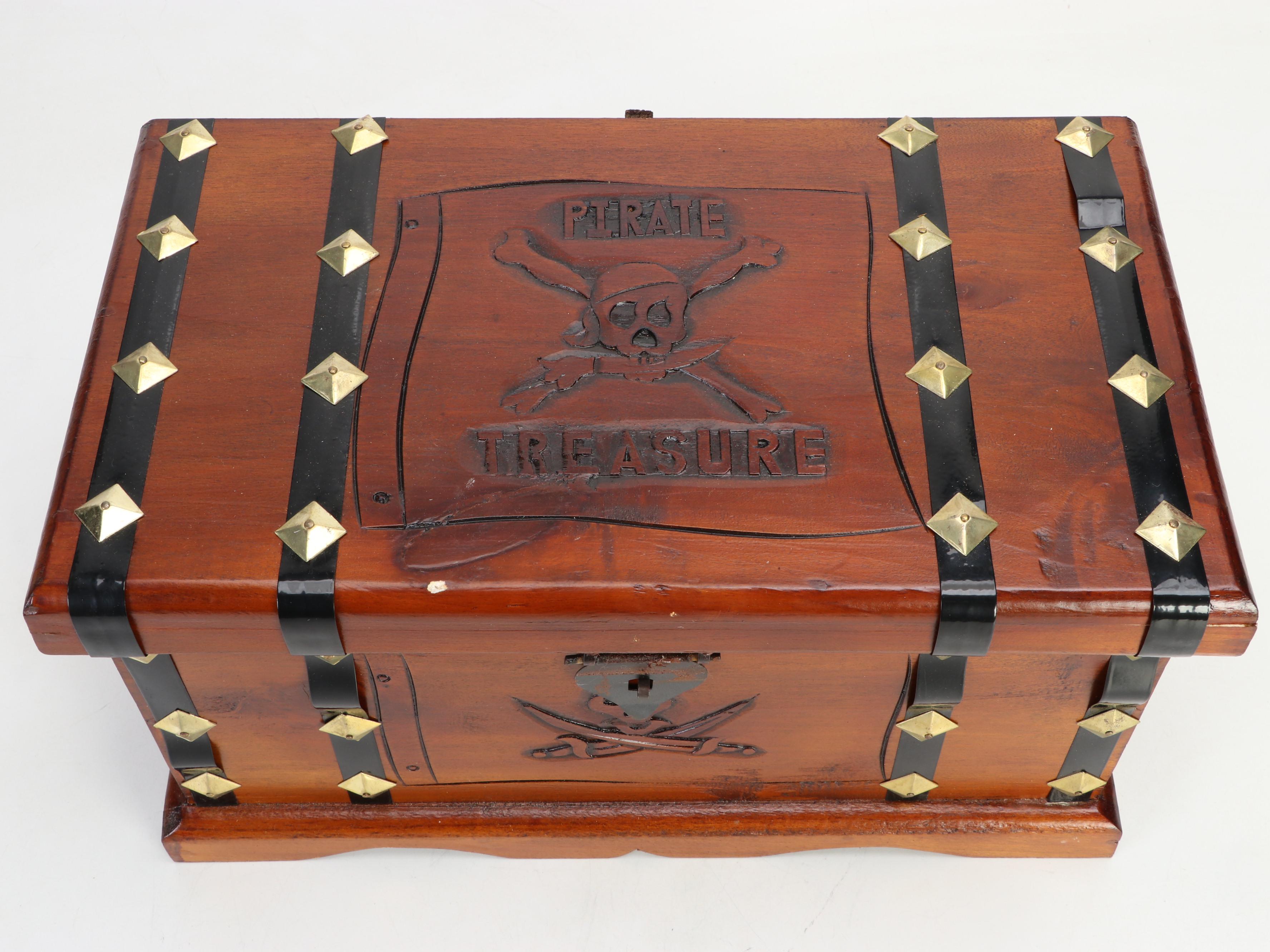 Wooden Pirate Treasure Boxes and Other Decorative Accessories