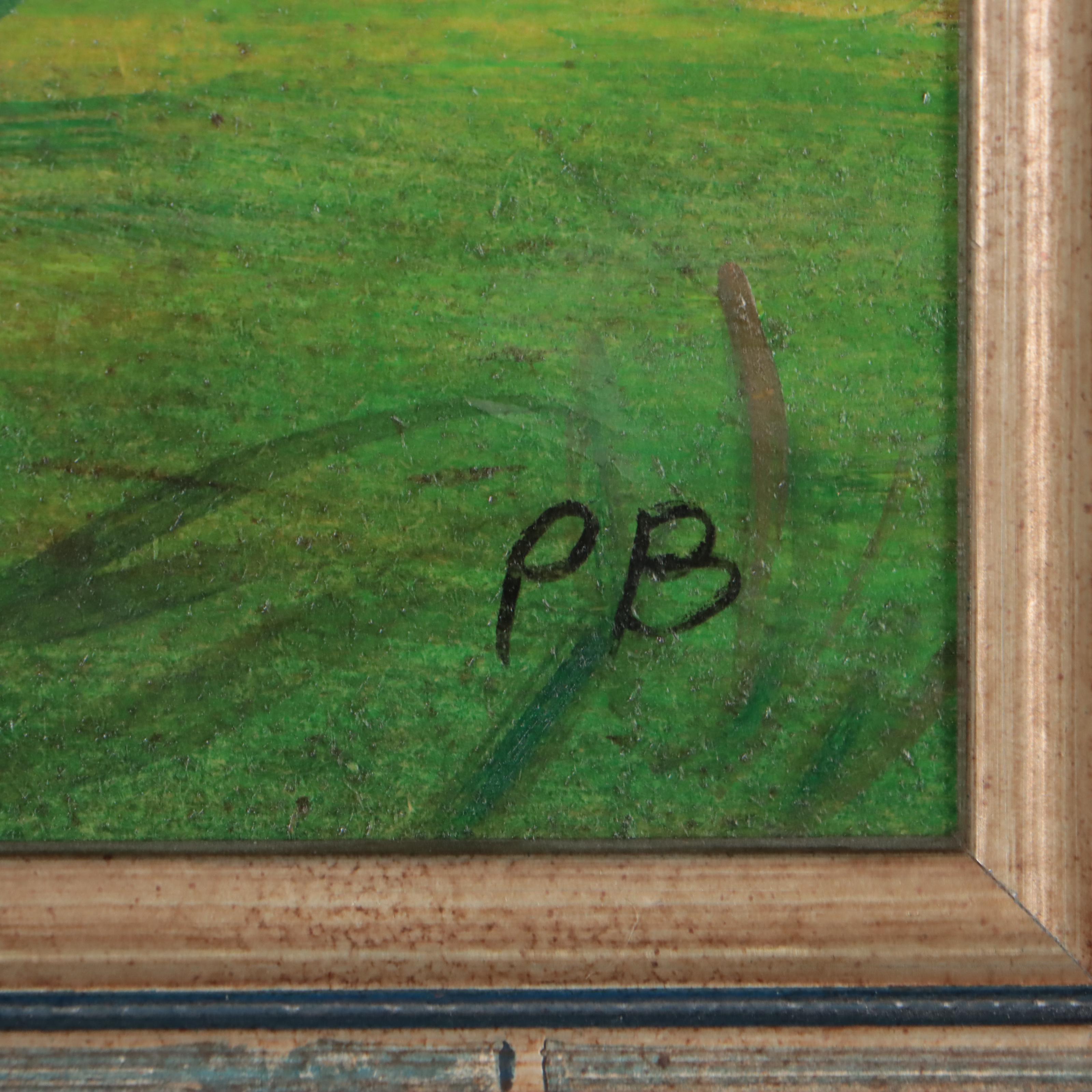 Oil Painting of Rooster Portrait