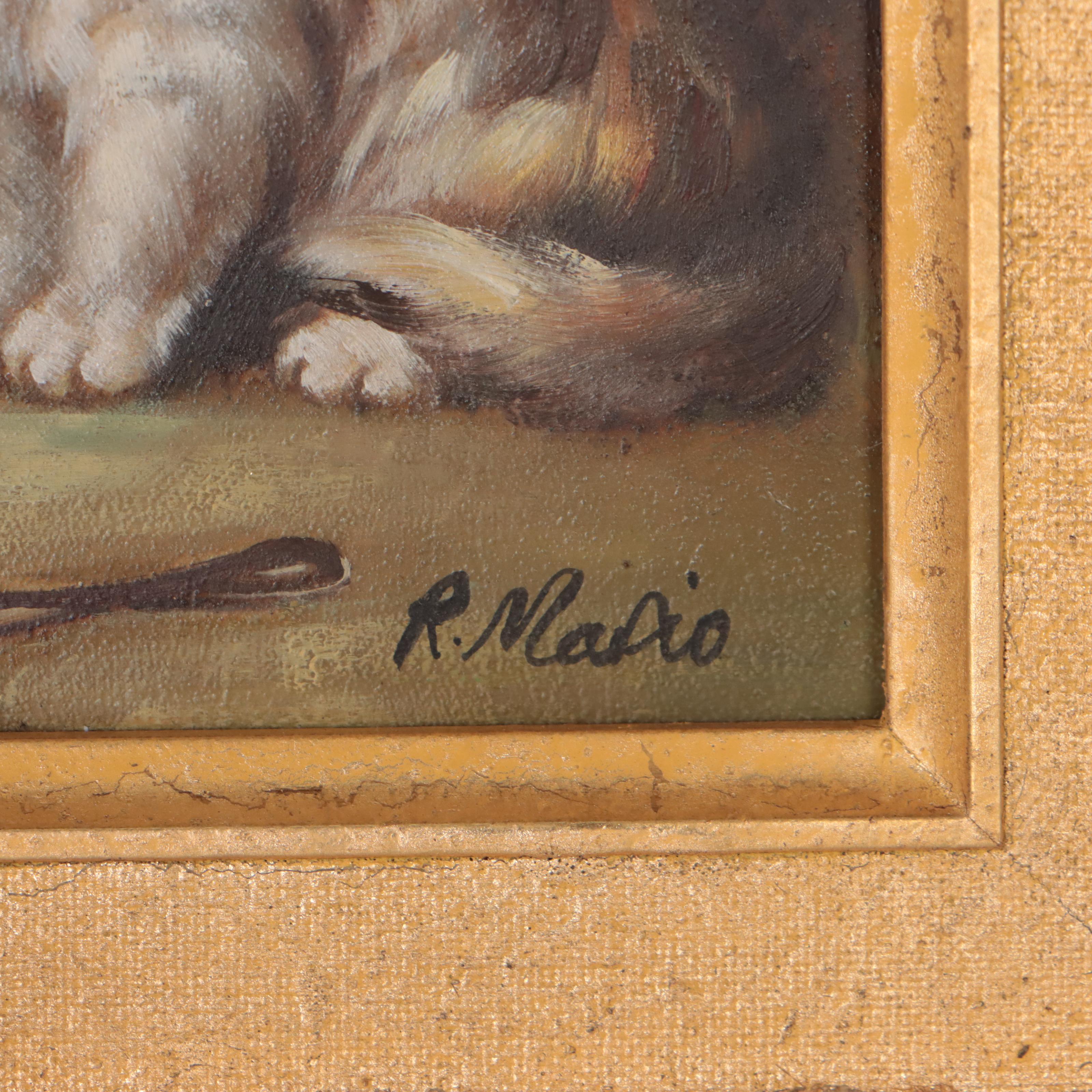 Oil Painting of Two Kittens