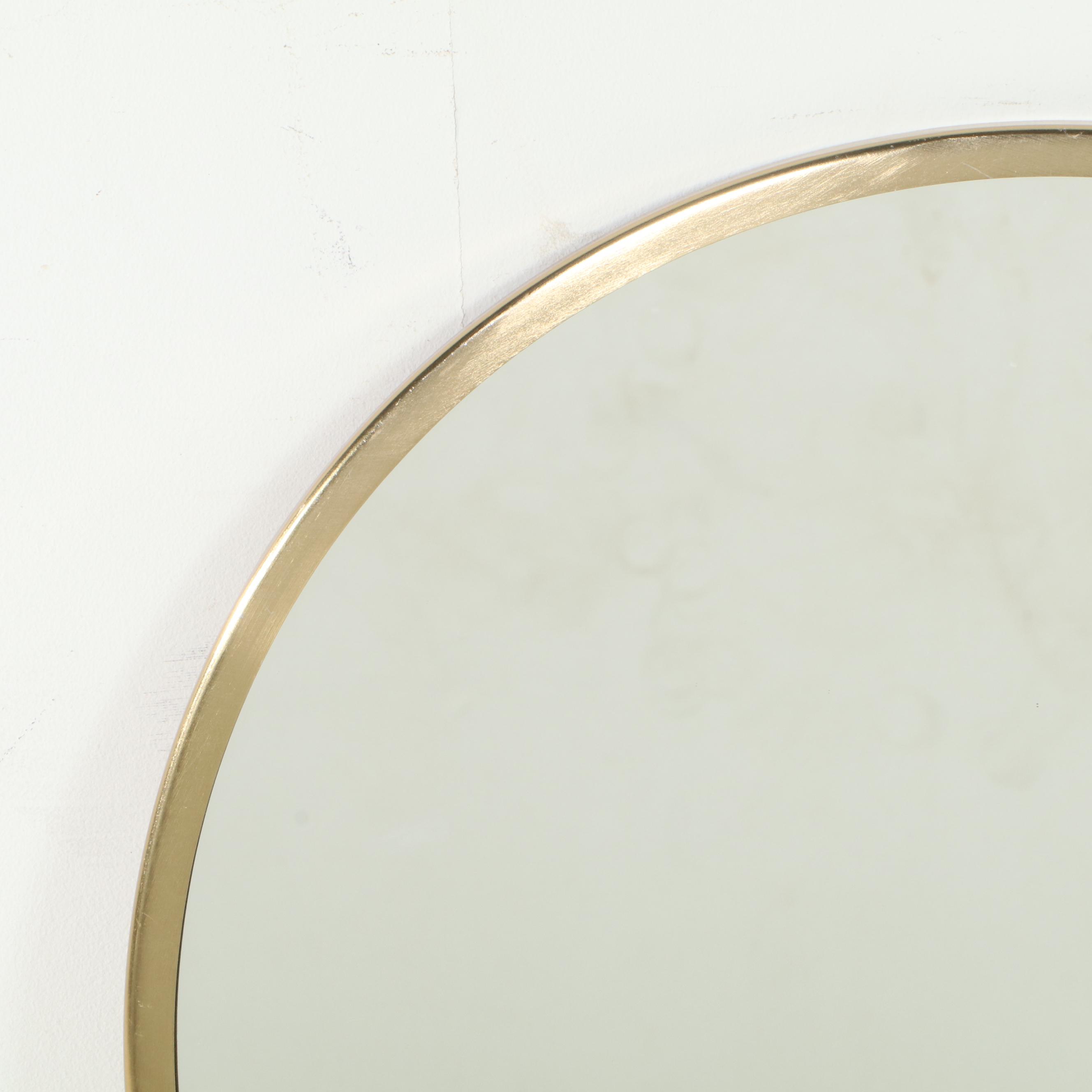 Threshold Round Wall Mirror with Hooks