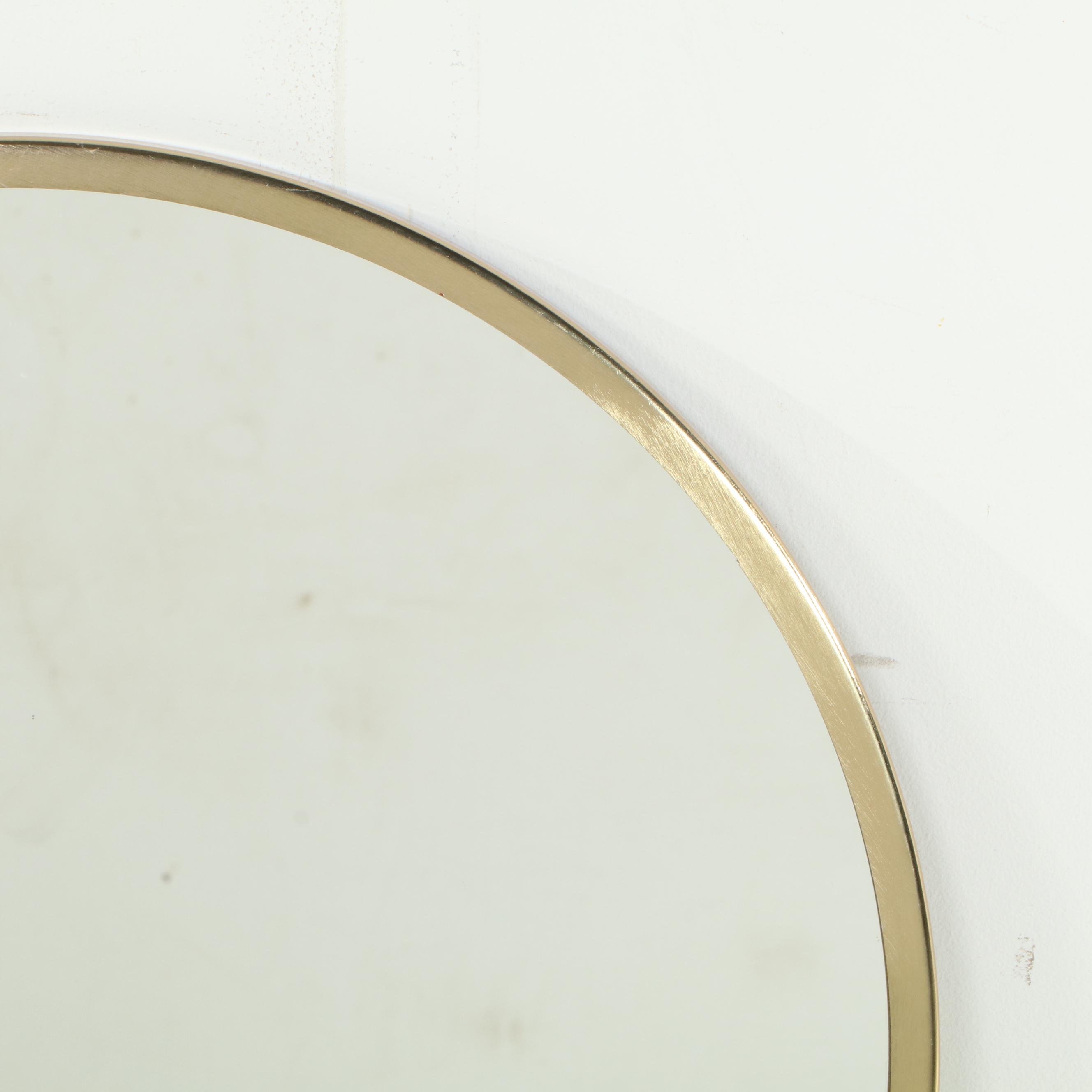 Threshold Round Wall Mirror with Hooks