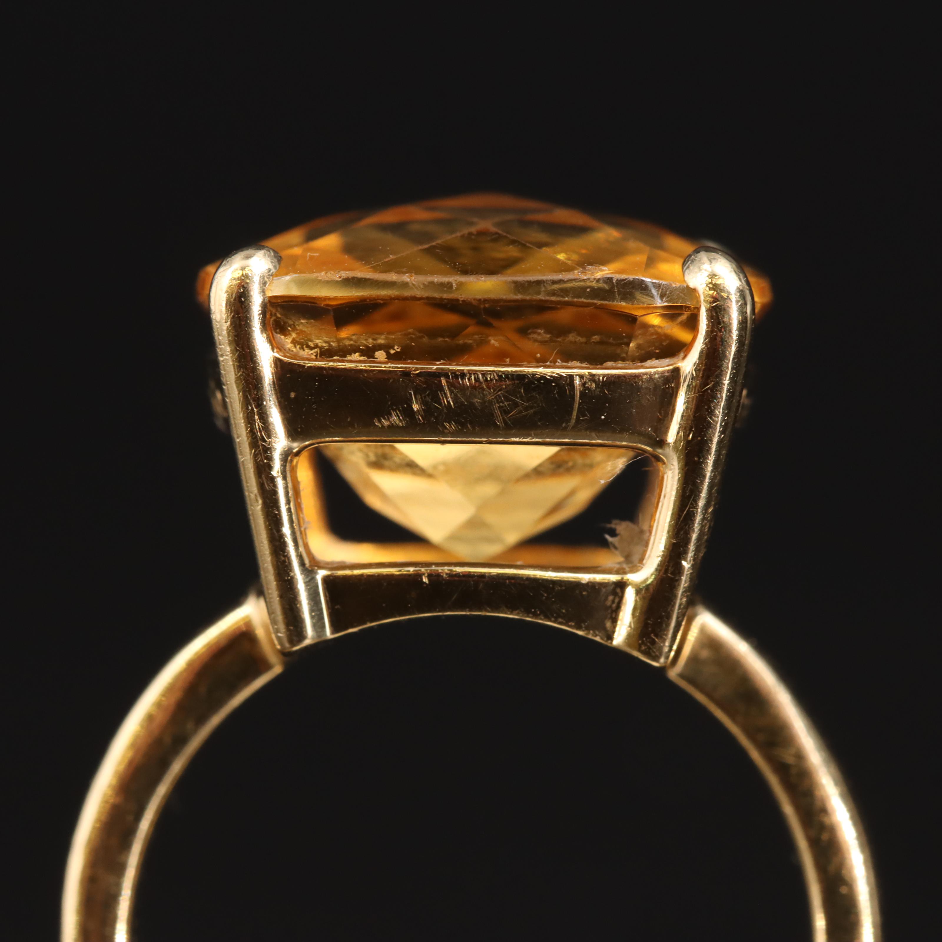 Tiffany & Co. 18K Citrine Ring
