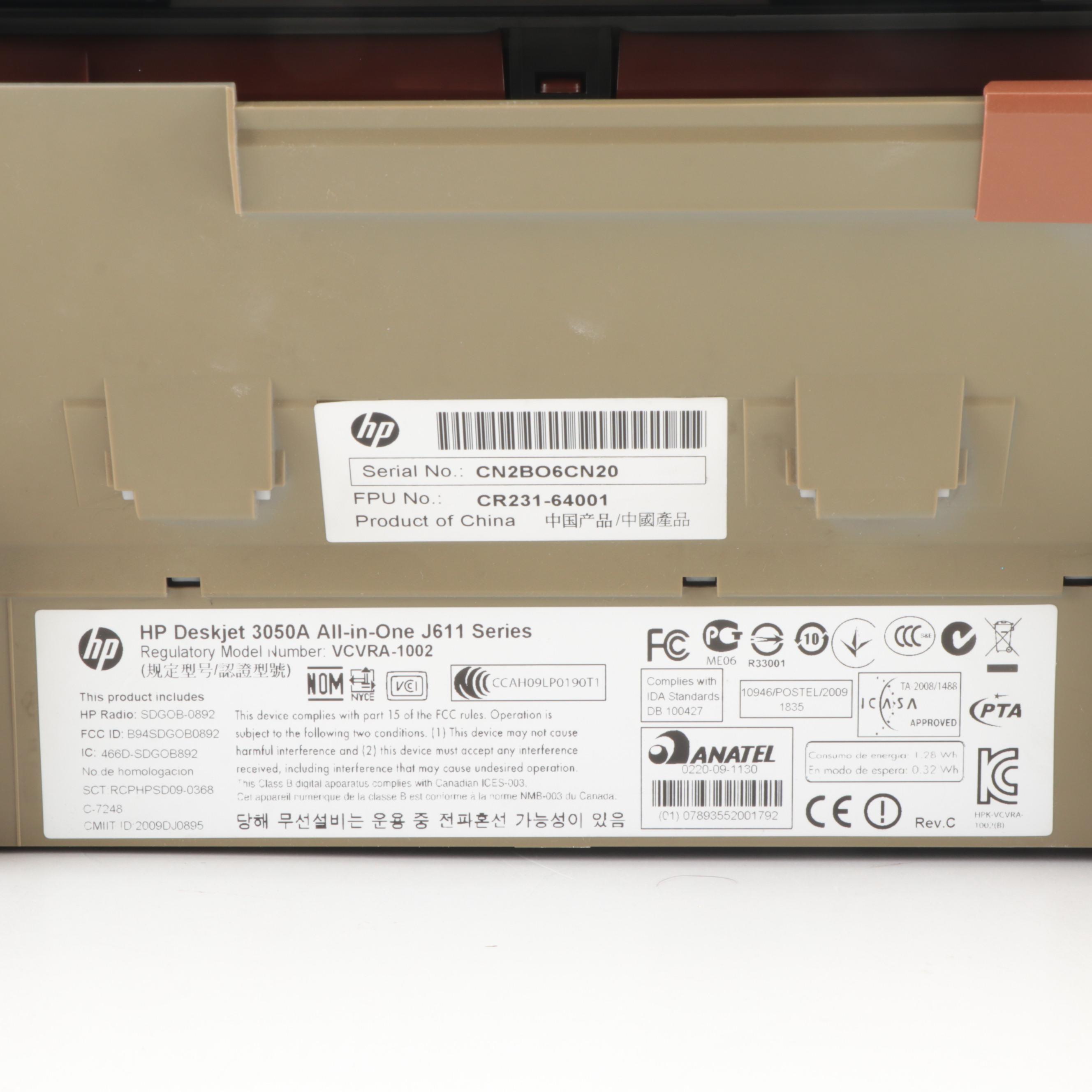 HP Deskjet 3052A e-All-in-One Printer