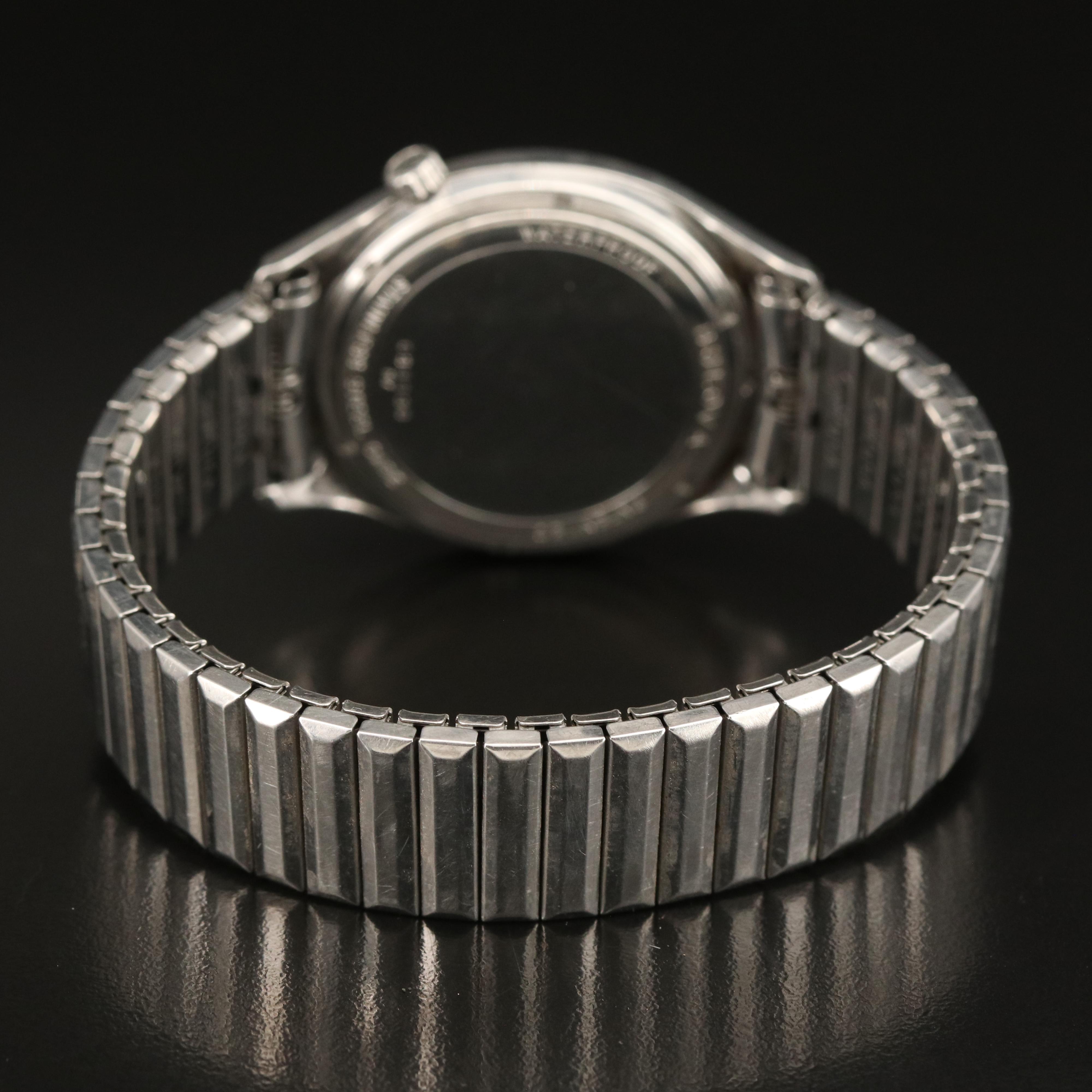 1967 Bulova Accutron Stainless Steel Watch with Original Box