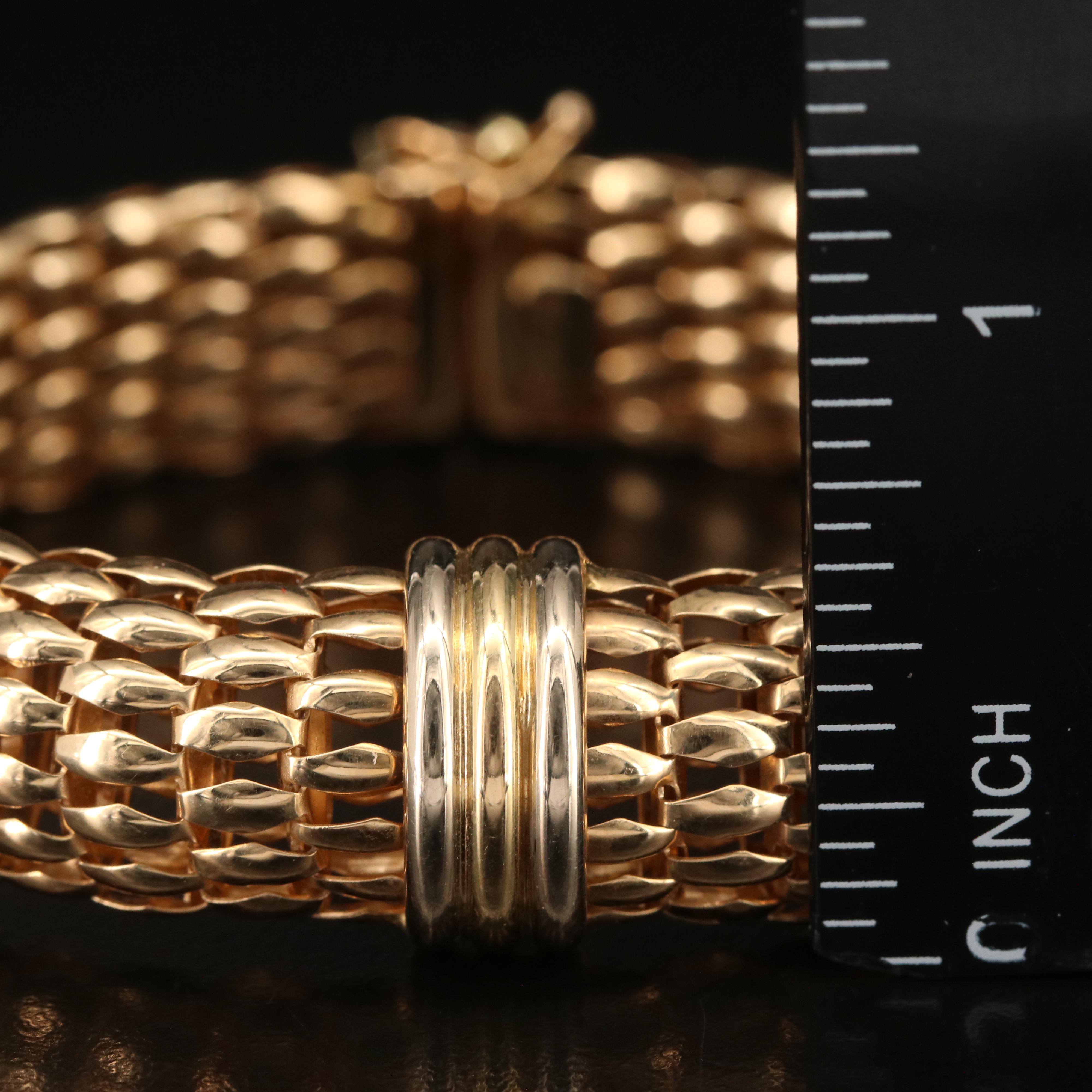 Italian 14K Fancy Link Bracelet