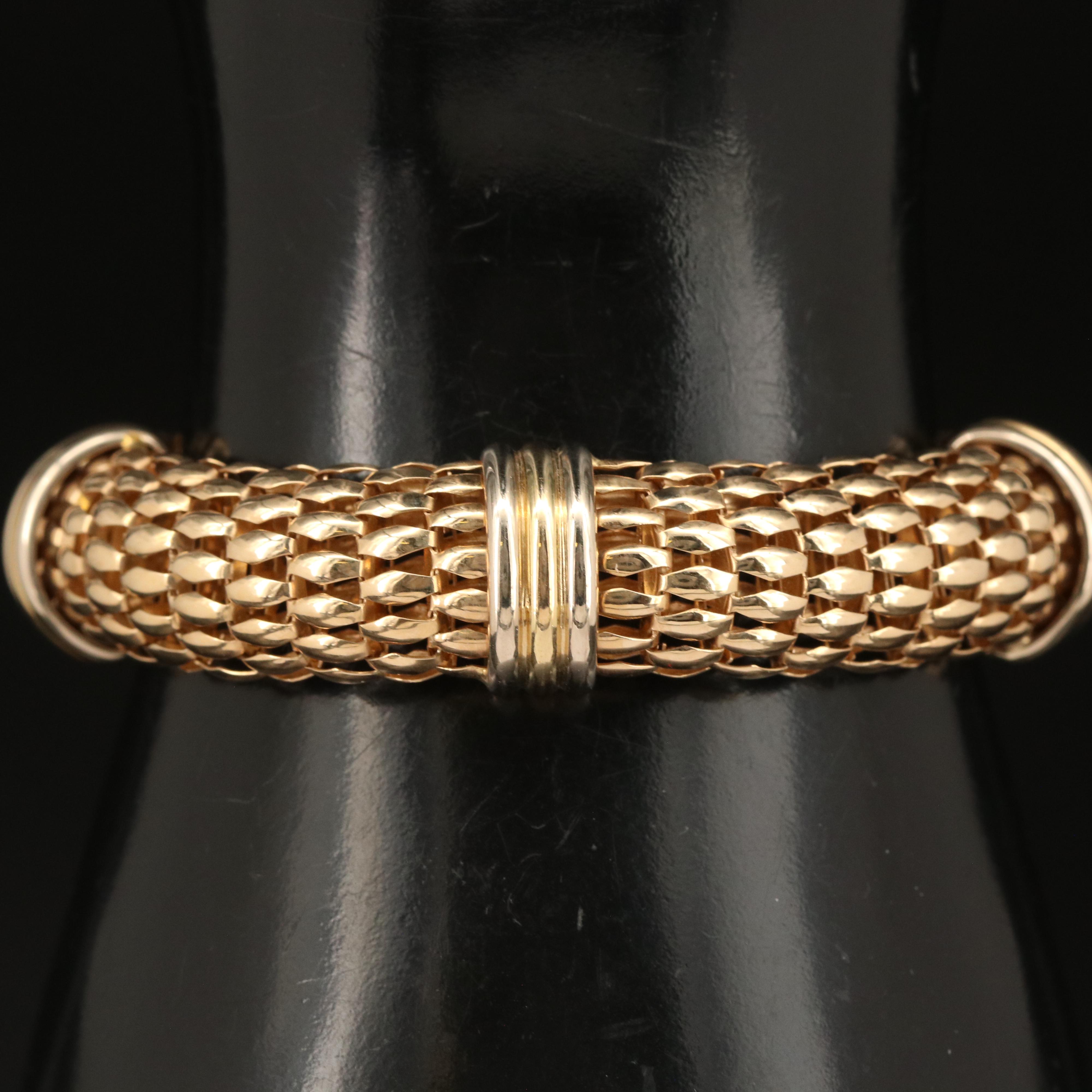 Italian 14K Fancy Link Bracelet