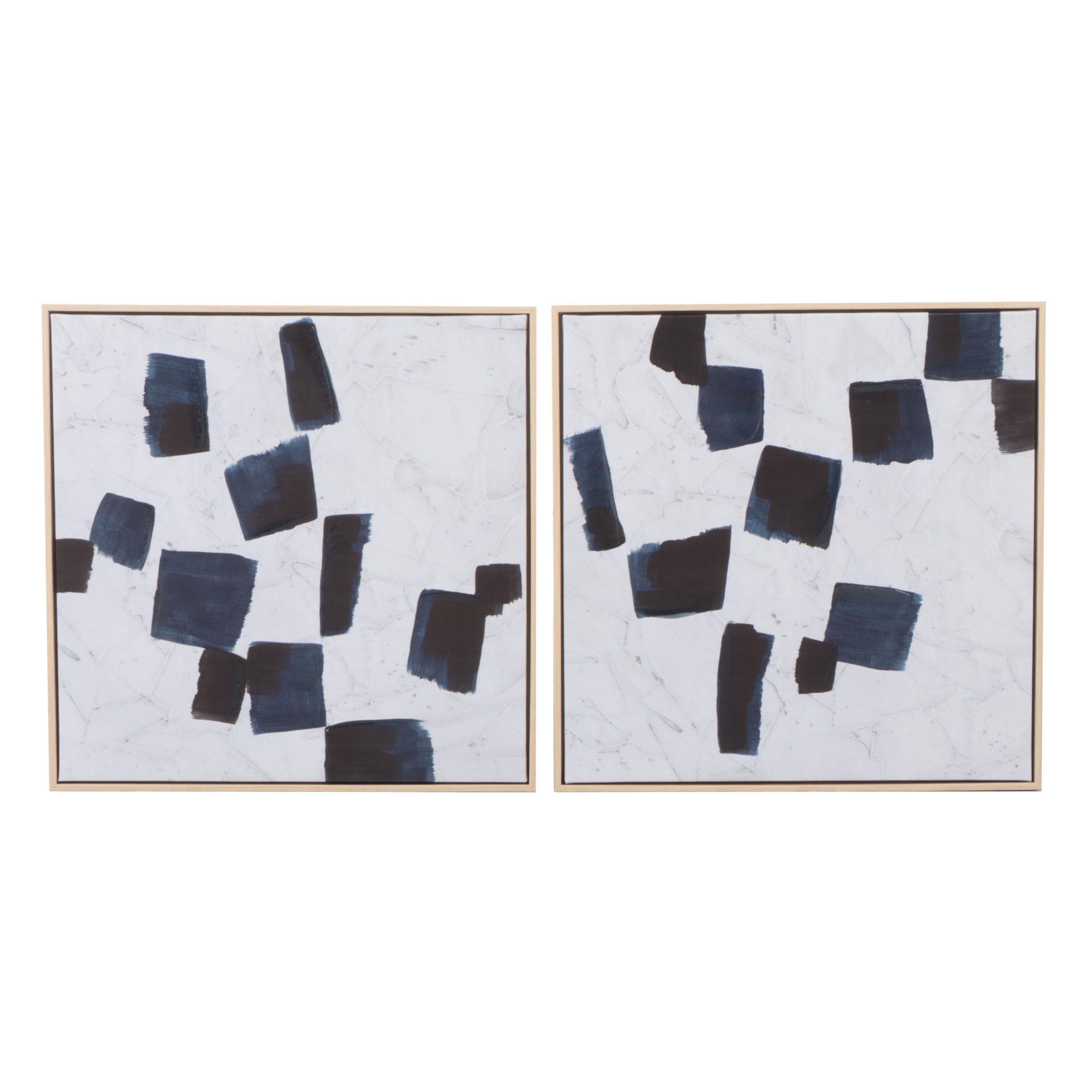 Threshold Contemporary Abstract Giclée Diptych After June Erica Vess