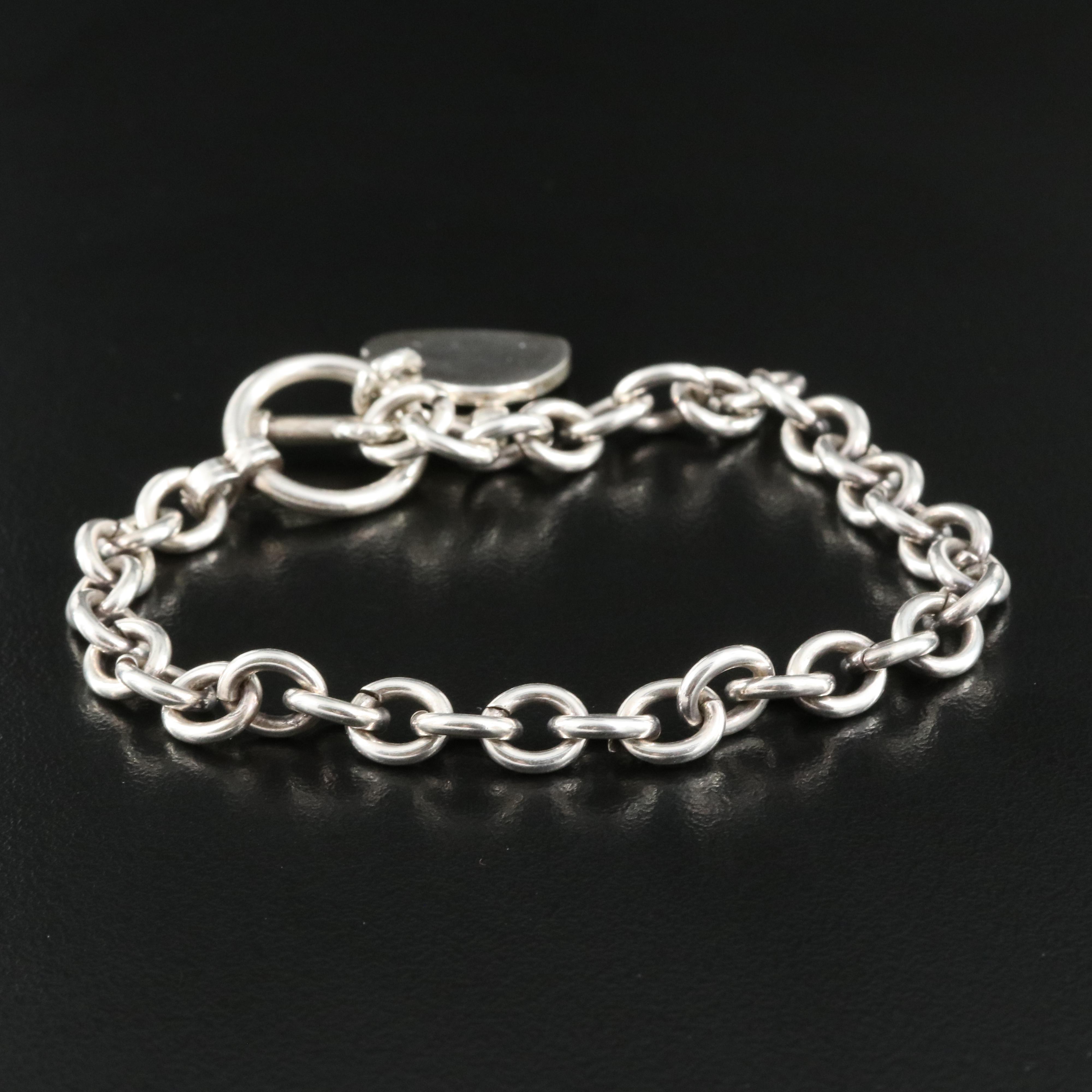 Sterling Heart Charm Bracelet