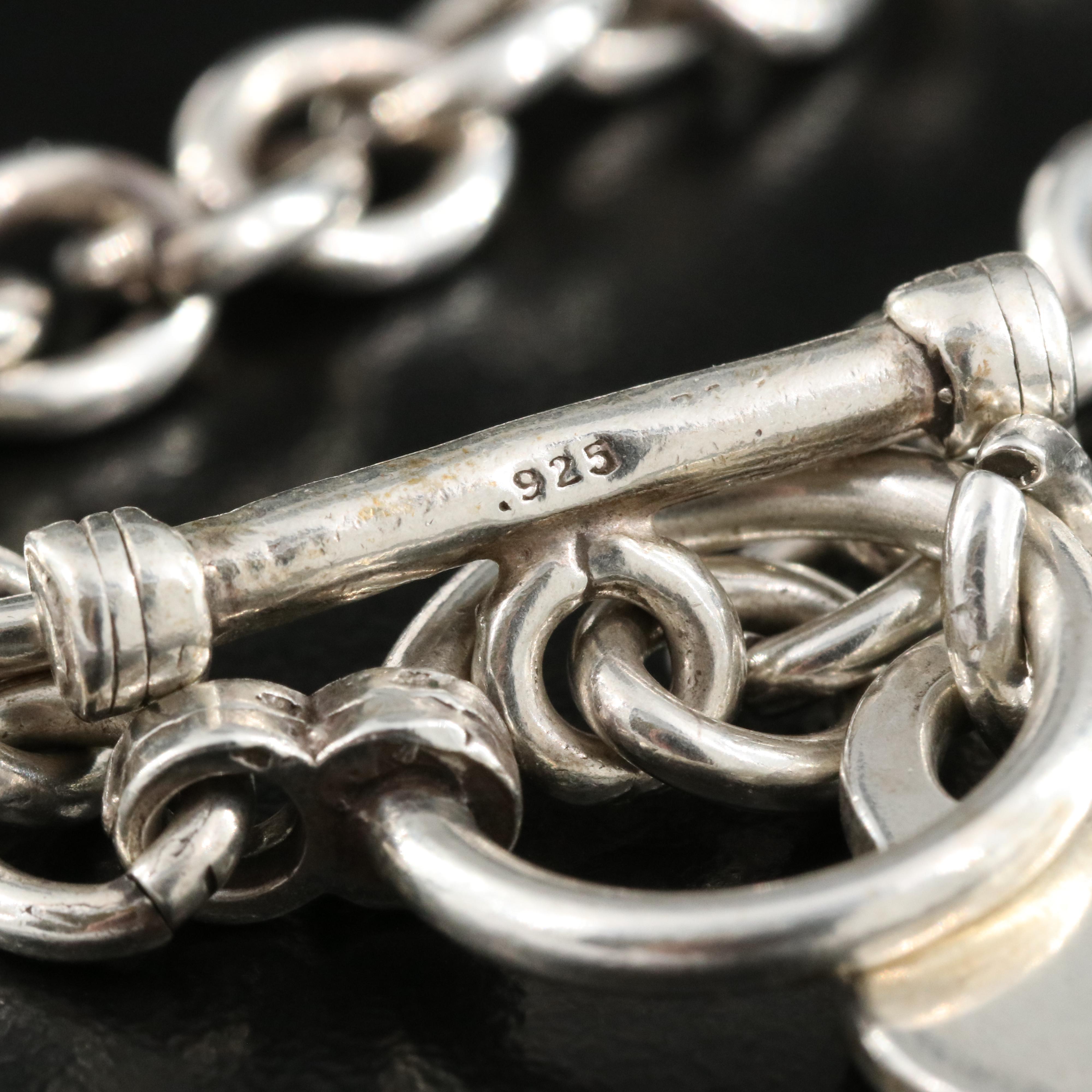 Sterling Heart Charm Bracelet