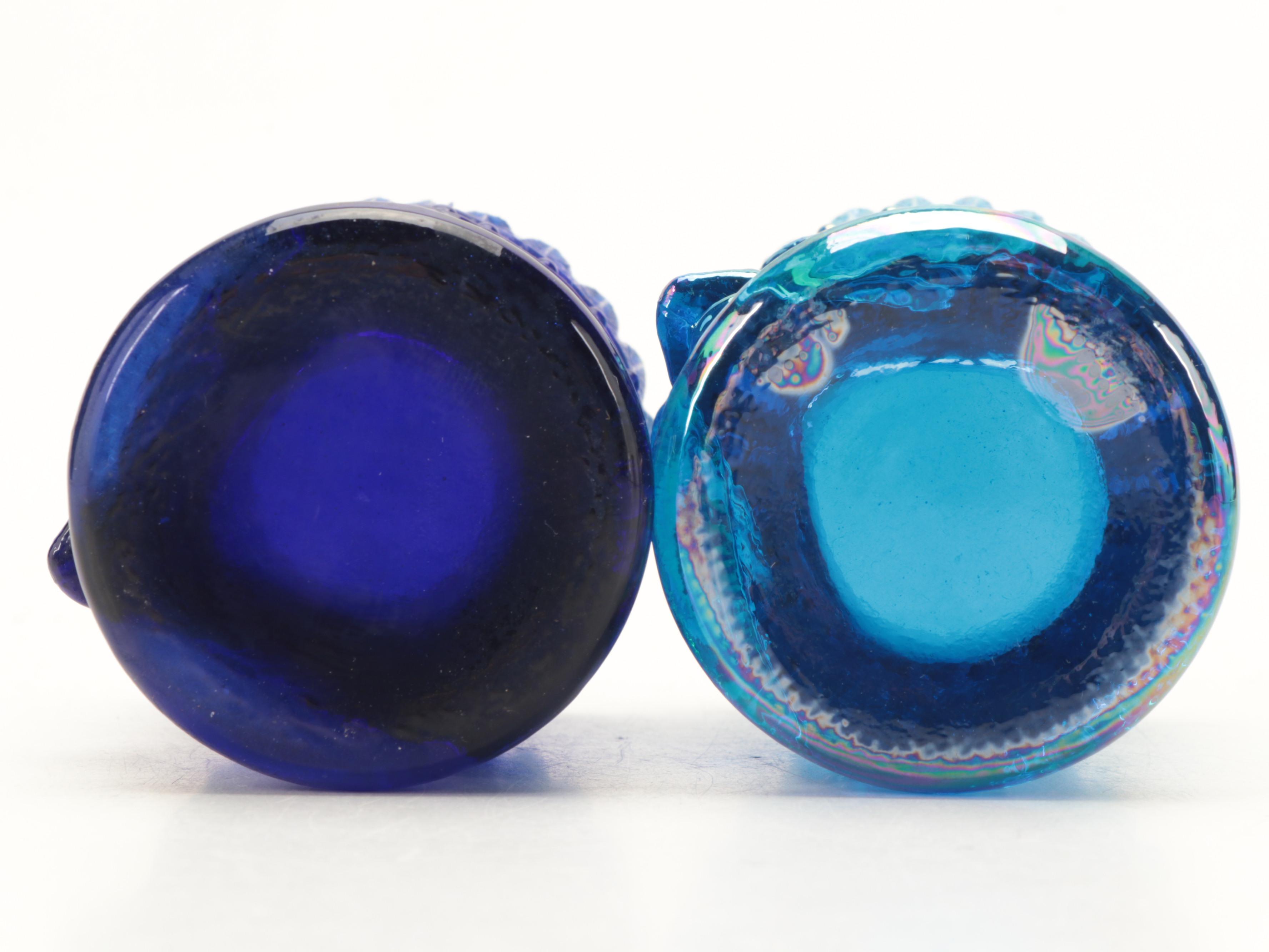 St. Clair and Other Carnival and Slag Glass Toothpick Holders and Wall Pocket