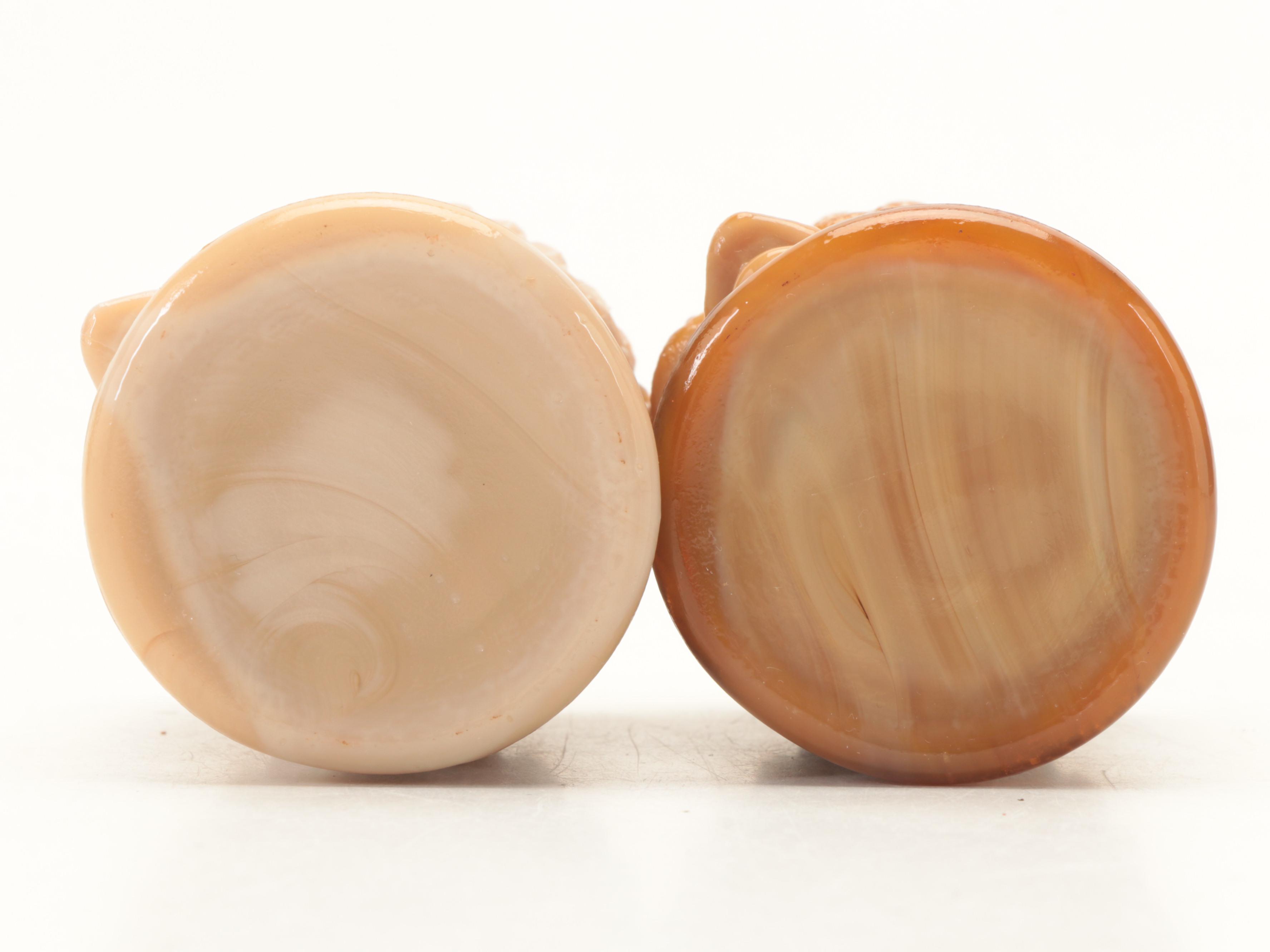 St. Clair and Other Carnival and Slag Glass Toothpick Holders and Wall Pocket