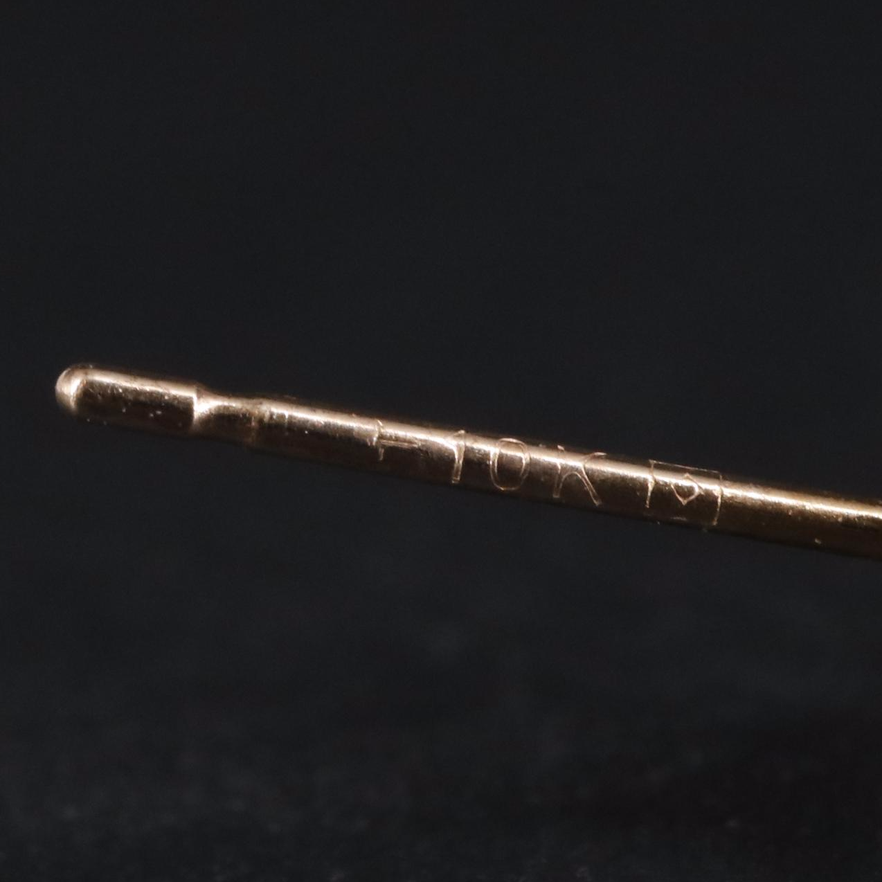 10K Faux Pearl Button Earrings